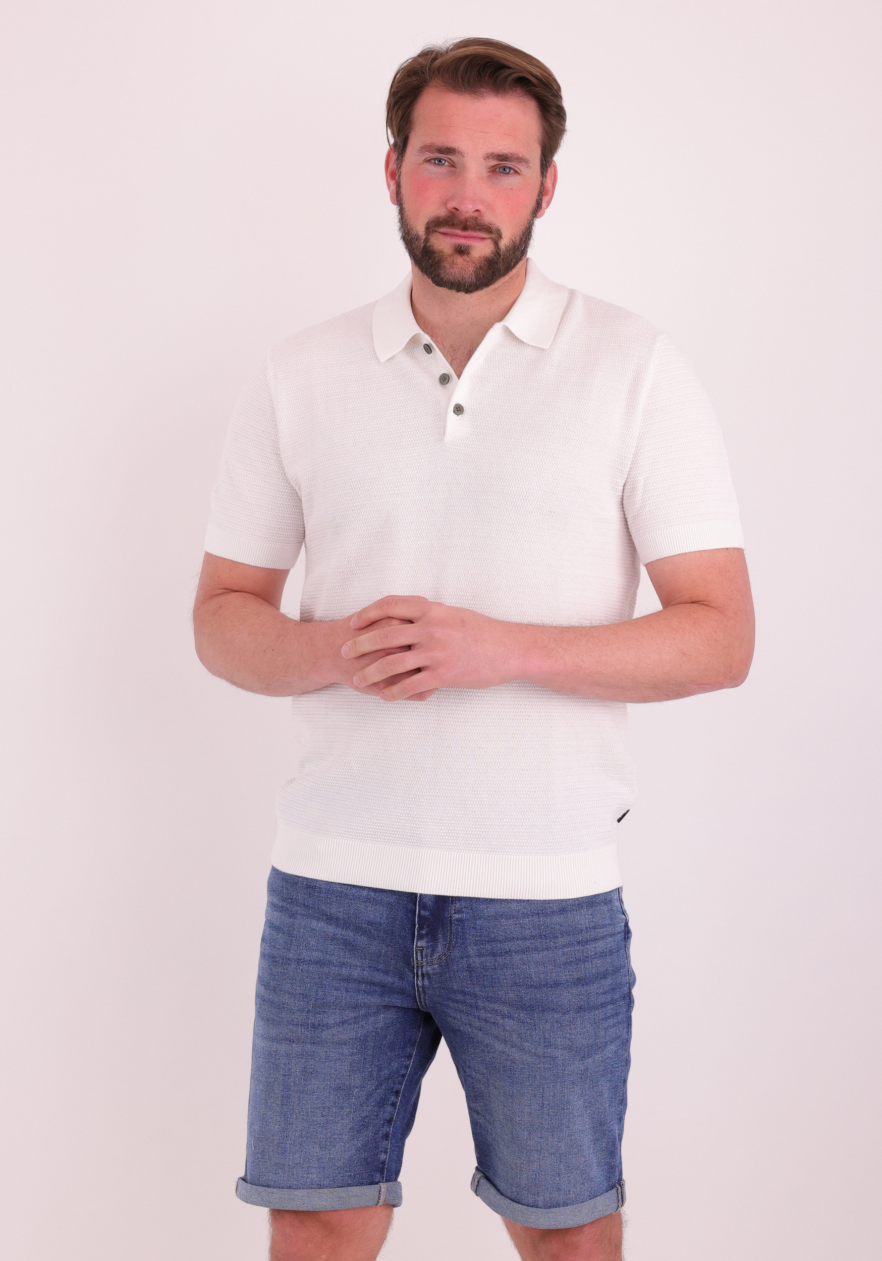 JACK & JONES Polo Riley 12292034 Wit