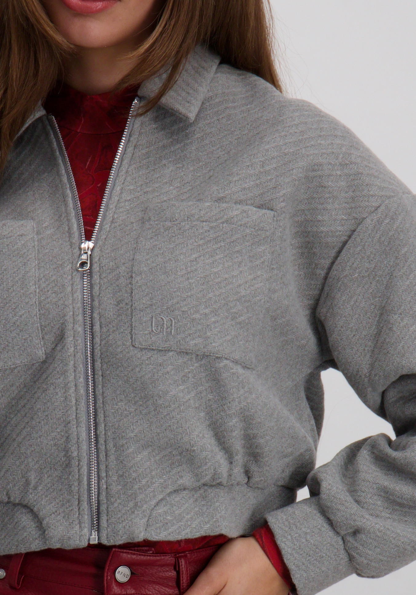 Lofty Manner Jacket Julia QI302 Grijs