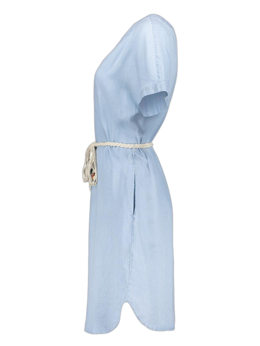 Geisha Jurk denim 67301-10 Licht blauw