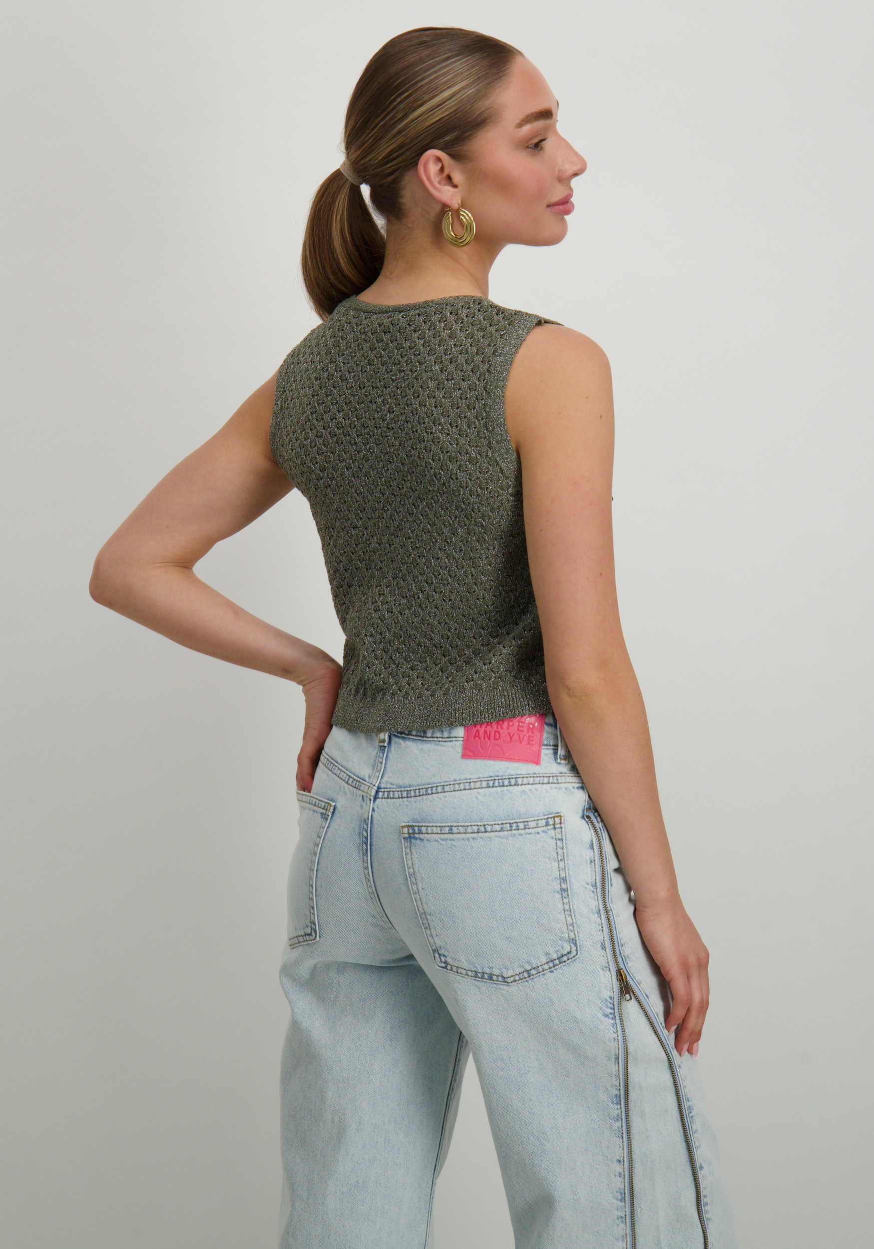 Vero moda Gilet Amalfi 10330705 Leger Groen