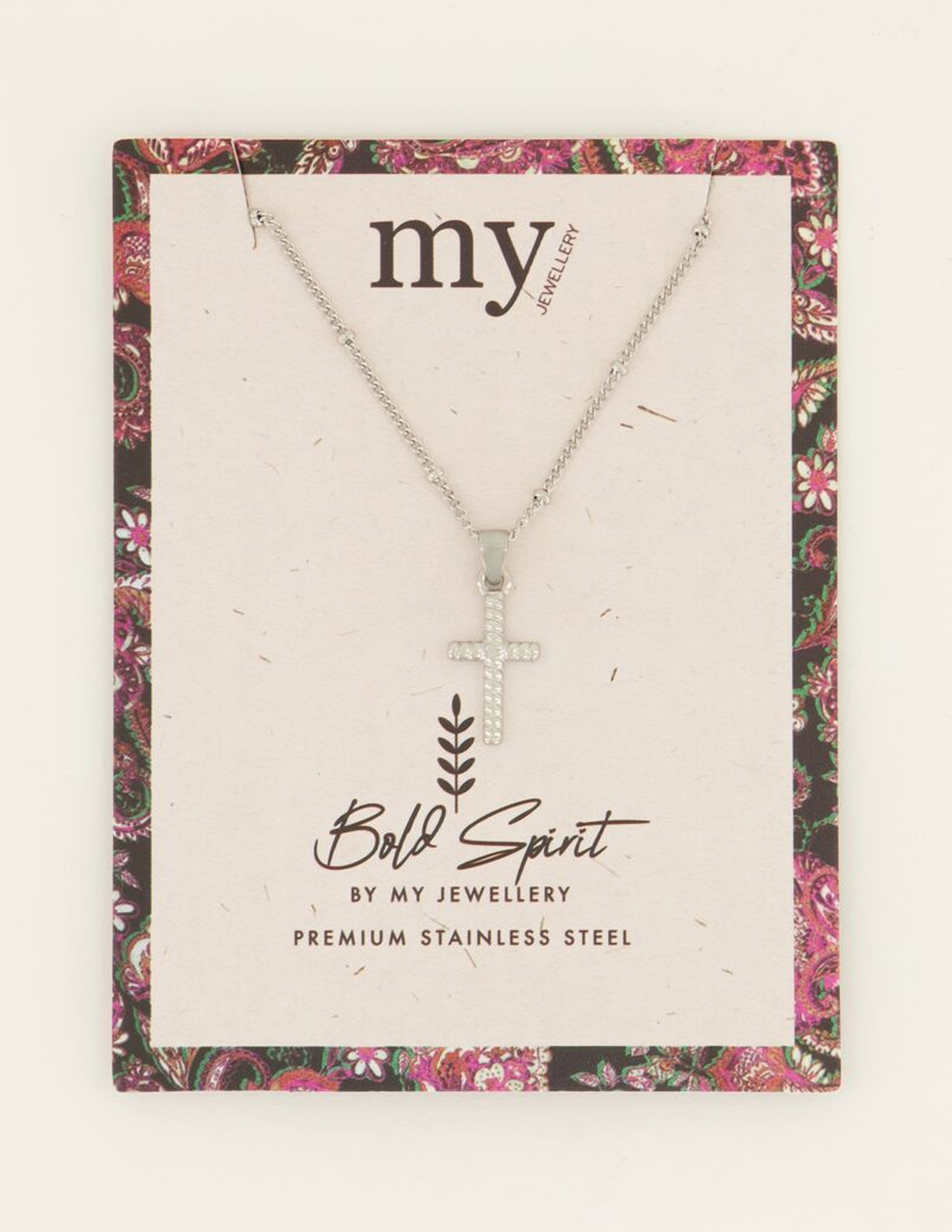 My Jewellery Ketting kruis MJ07703 Zilver