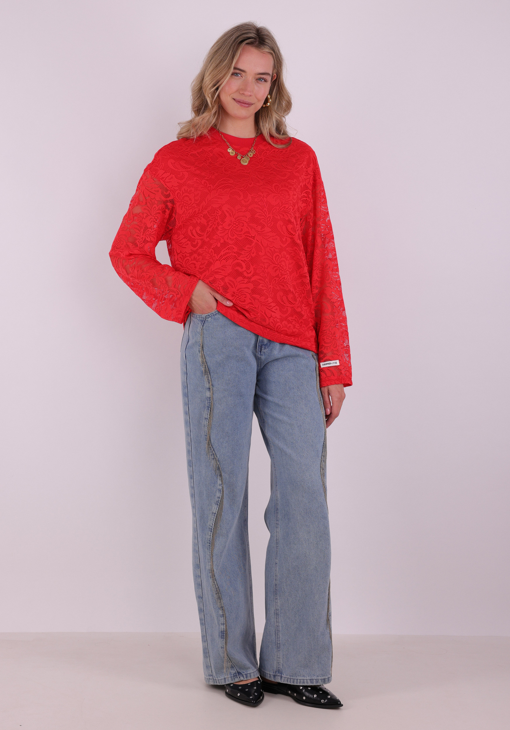 Harper & Yve Shirt Elana SS6P608 Rood