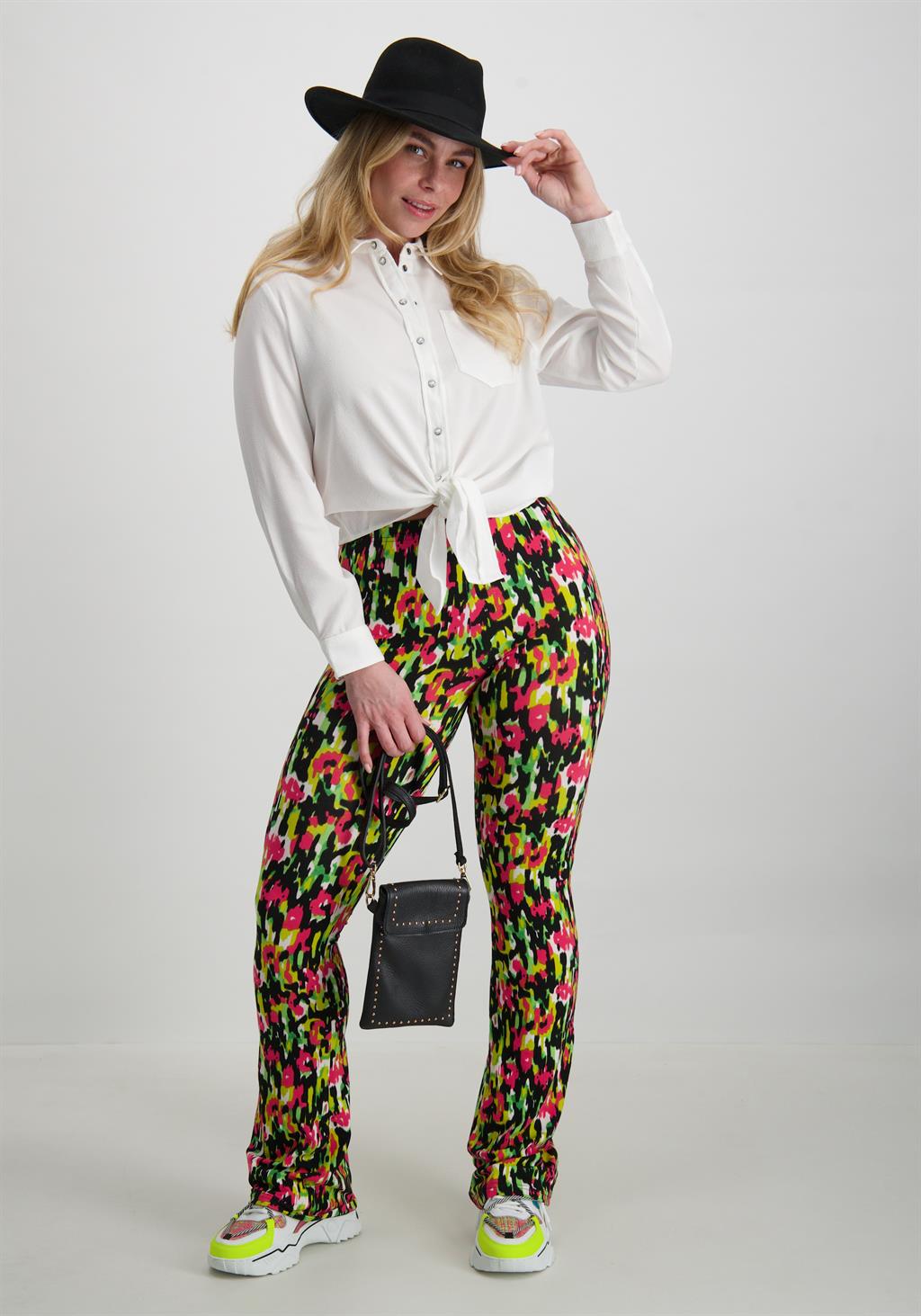 Only Blouse Lecey gestreept 15195910 Wolwit-ecru