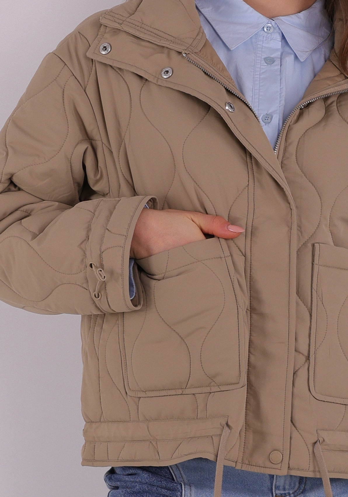 FREE|QUENT Tussenjas Blob 203625 Taupe