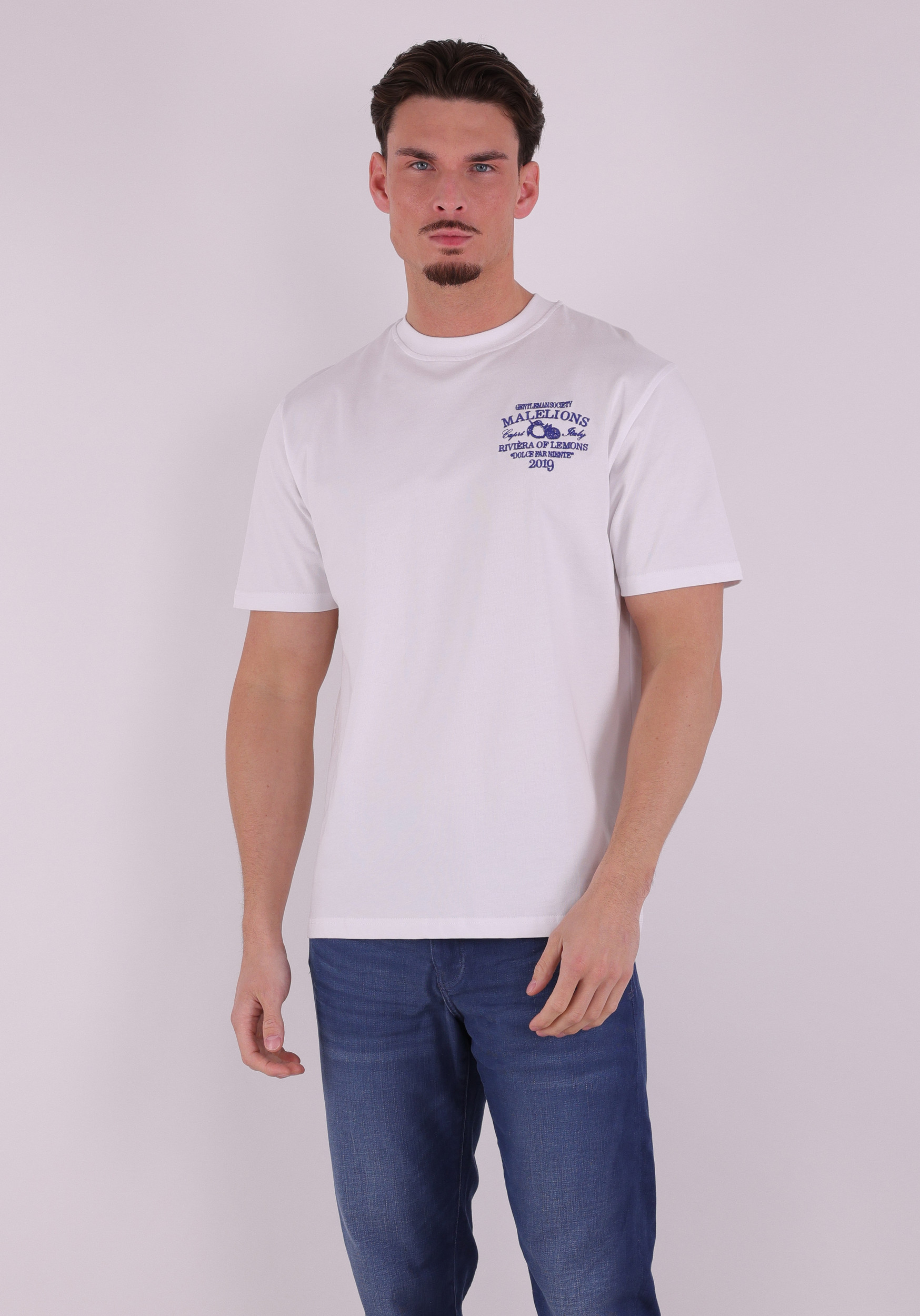 Malelions T-shirt Riviera MMB30026047 Wit