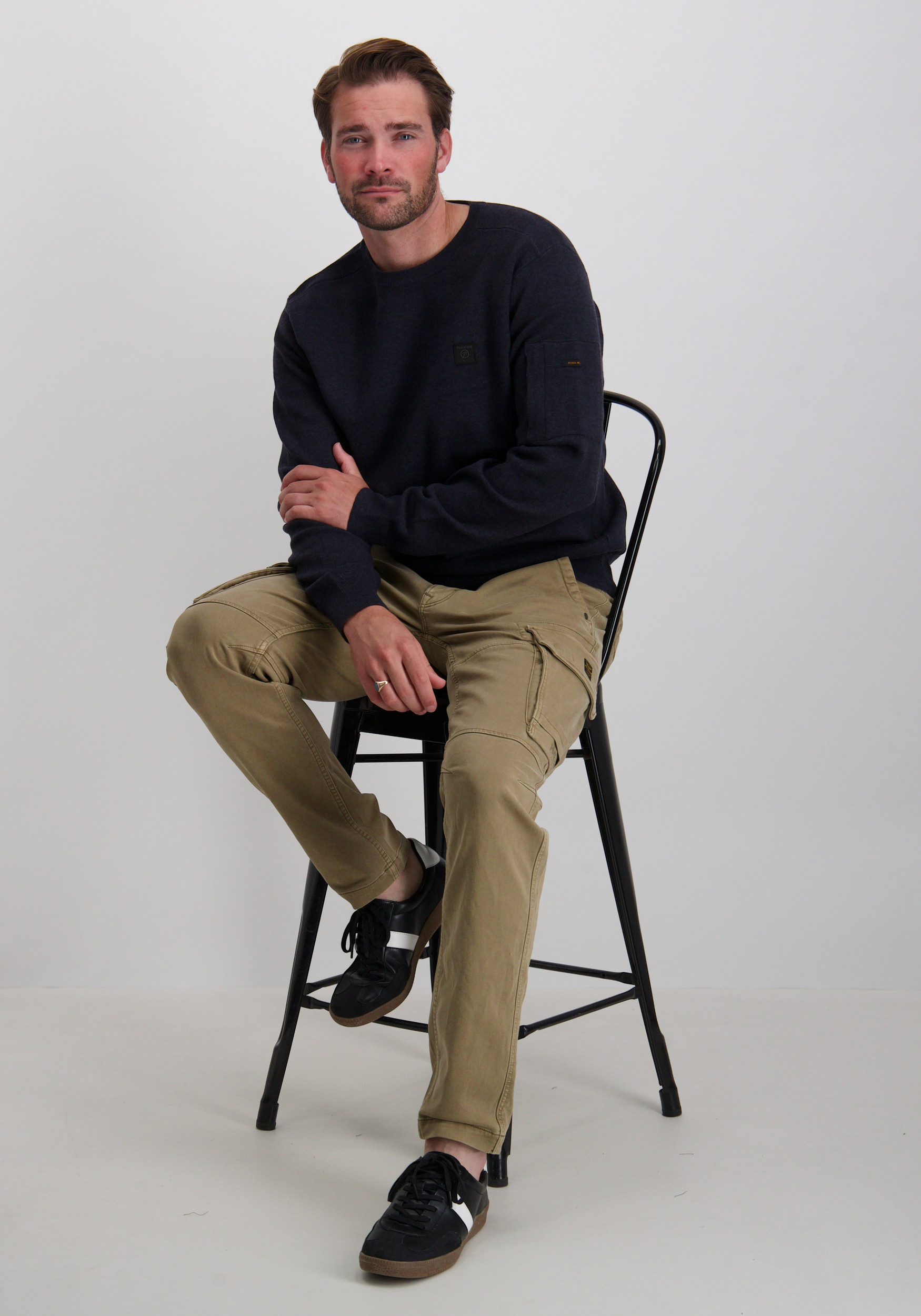 Petrol Trui M-3050-KWR249 Blauw