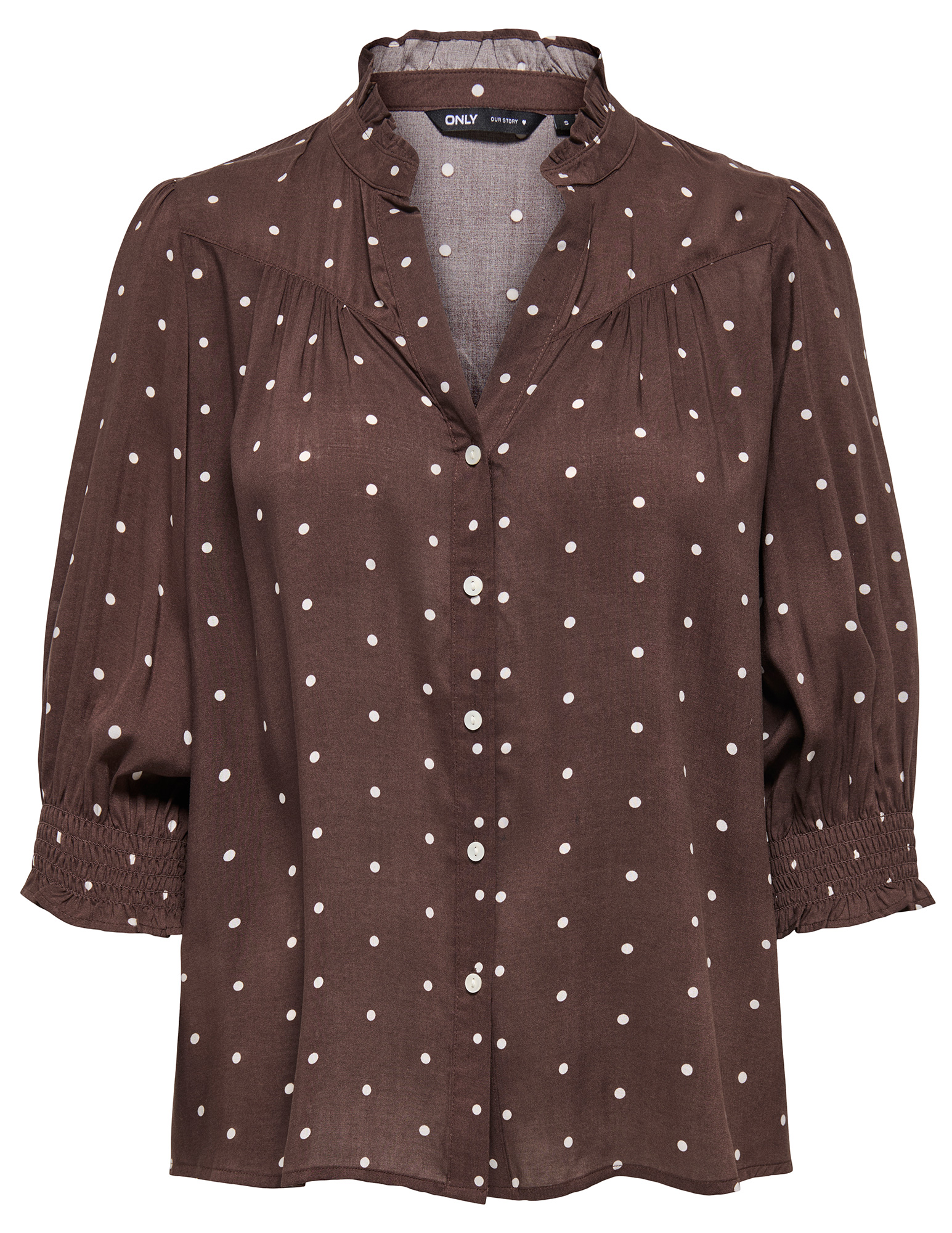 ONLY Blouse Raya 15332997 Midden bruin