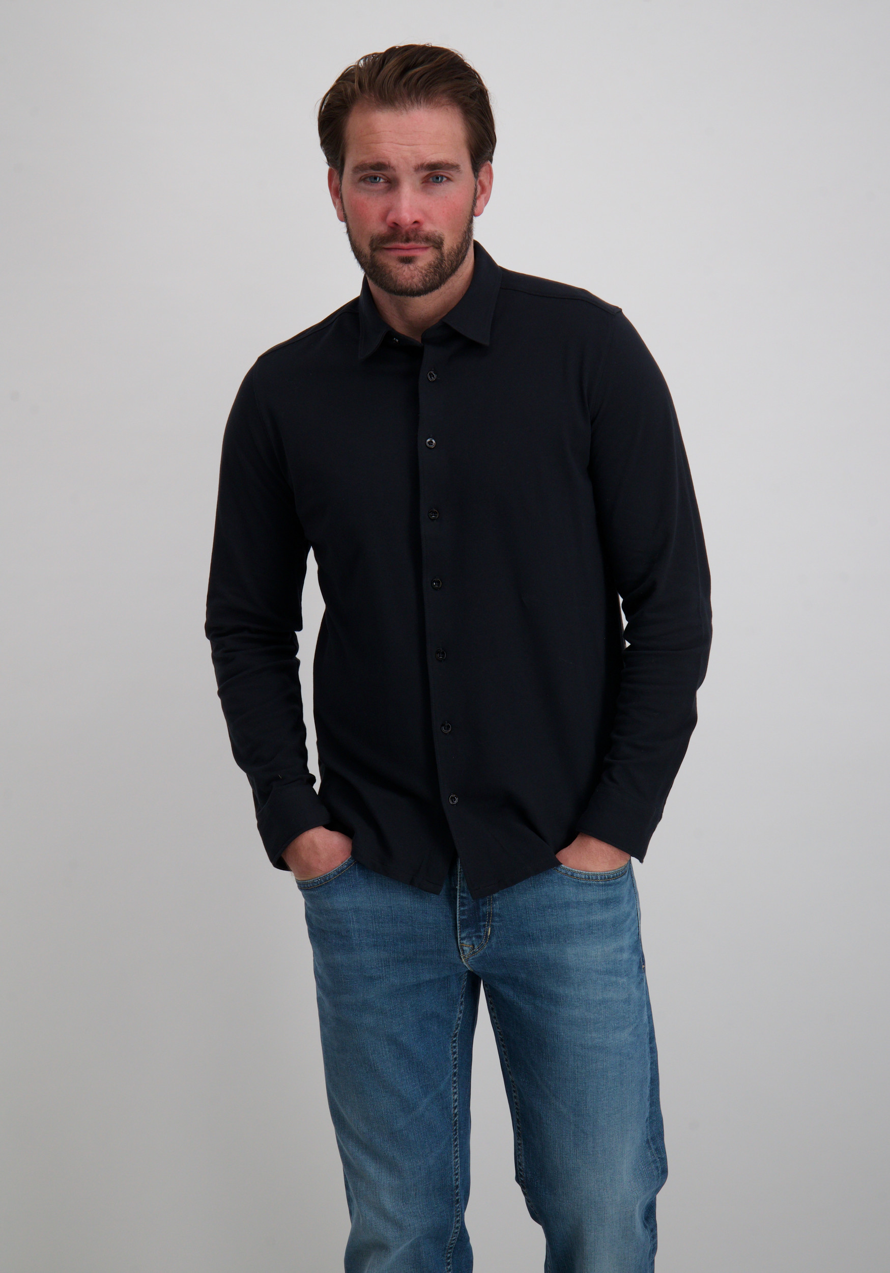 No Excess Overhemd N4186 Zwart