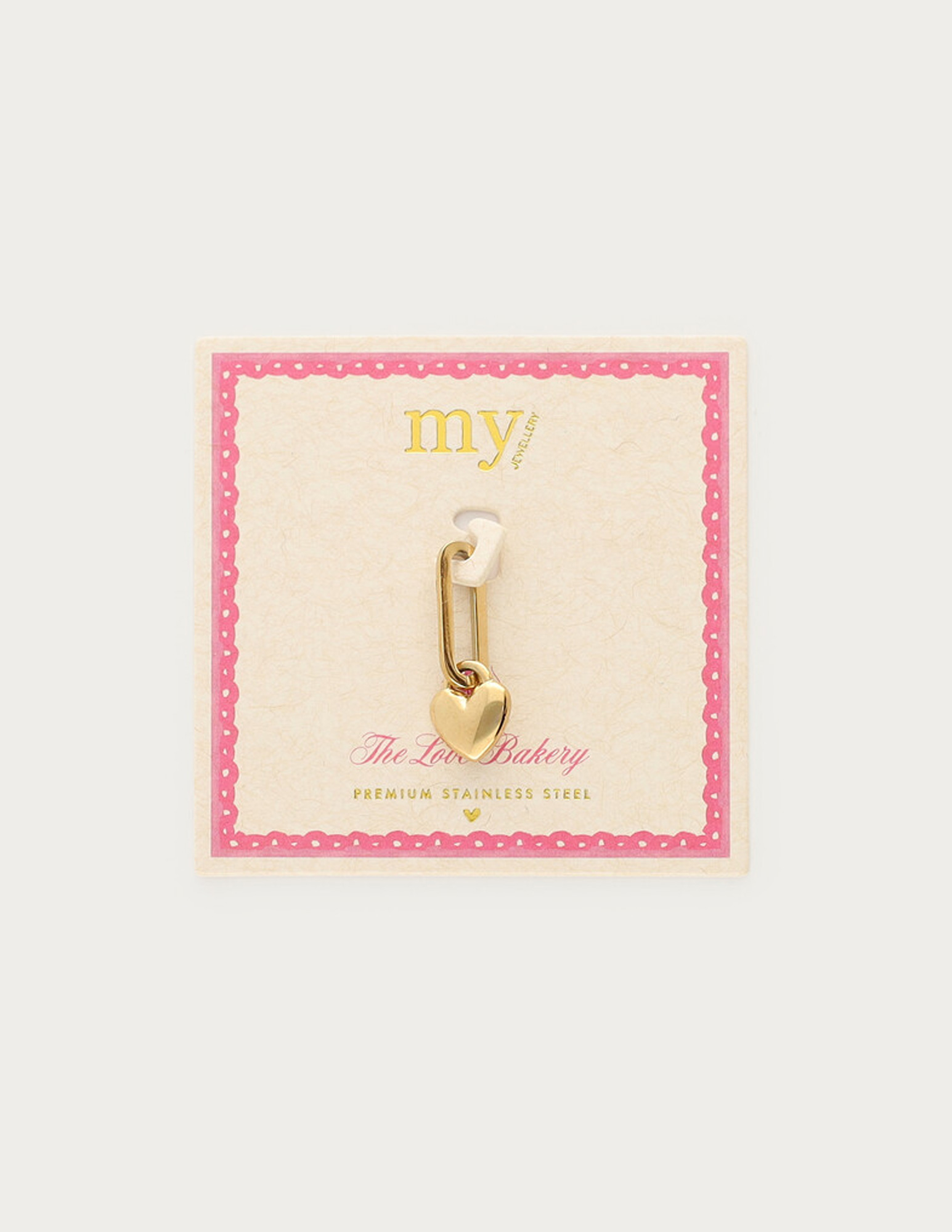 My Jewellery Love bedel chubby hart MJ15326 Goud