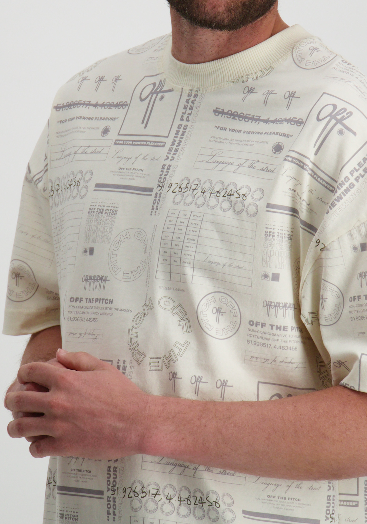 Off The Pitch T-shirt Chip OTP241009 Wolwit-ecru