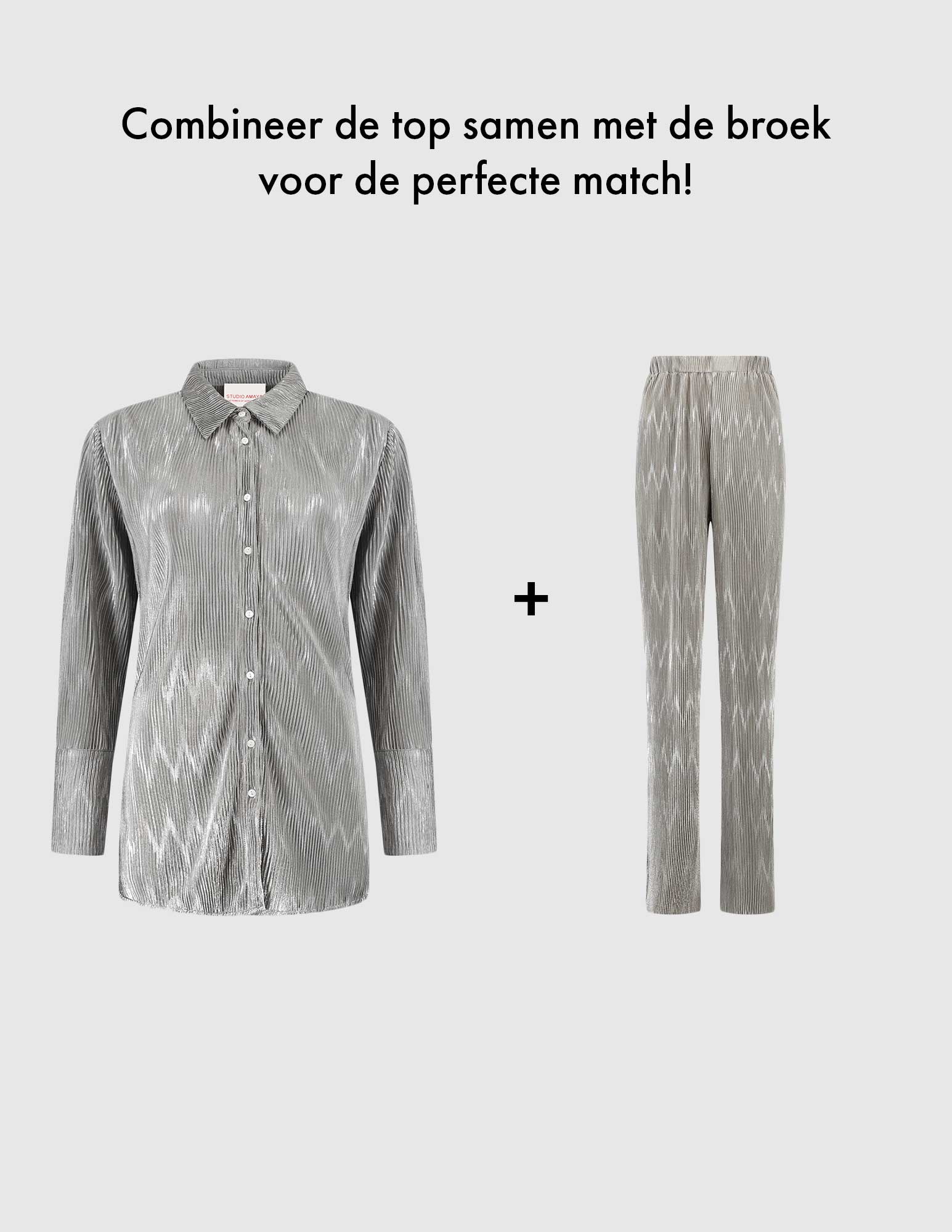 Amaya Amsterdam Broek Nova Grijs