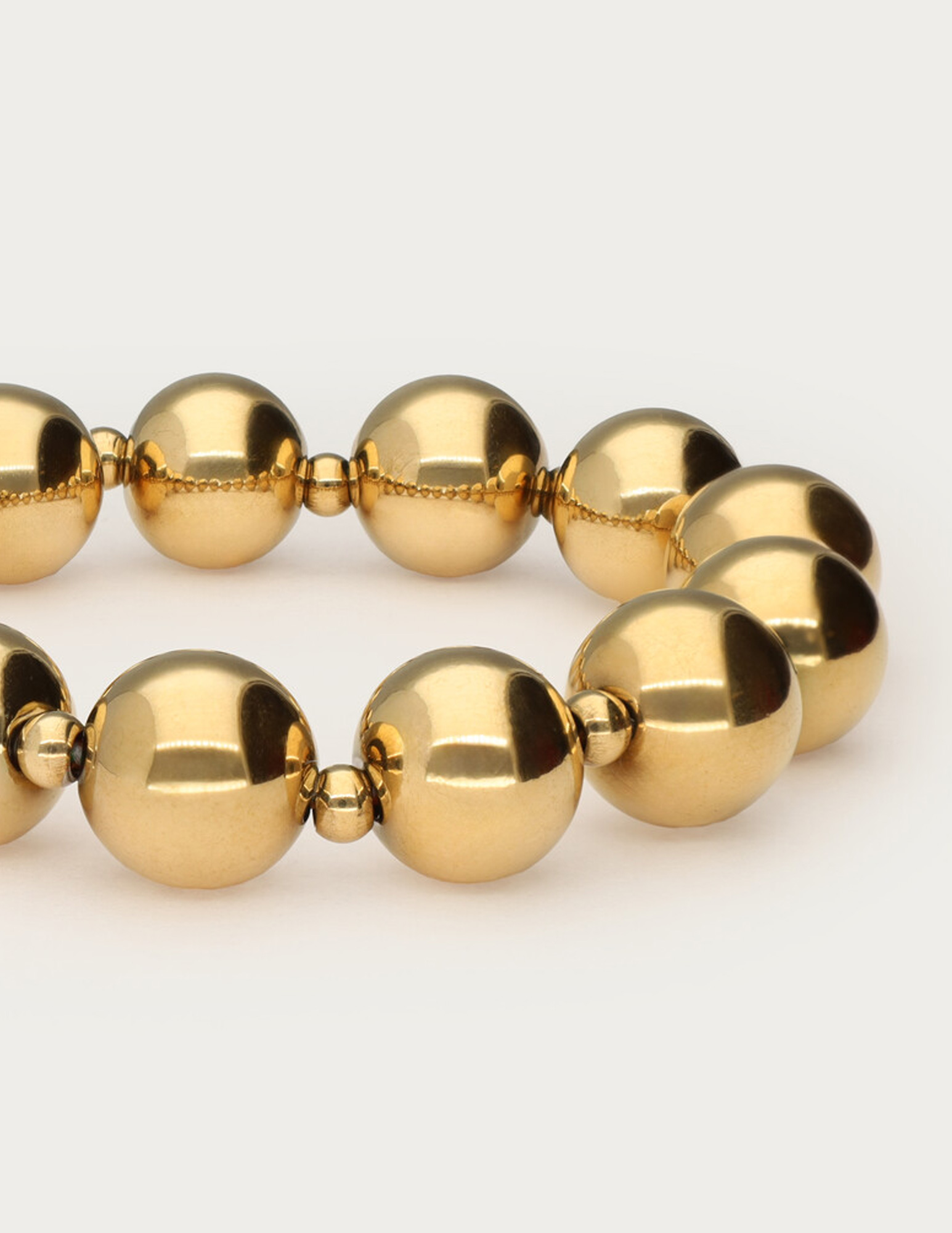 My Jewellery Elastieken armband chunky kralen MJ14710 Goud