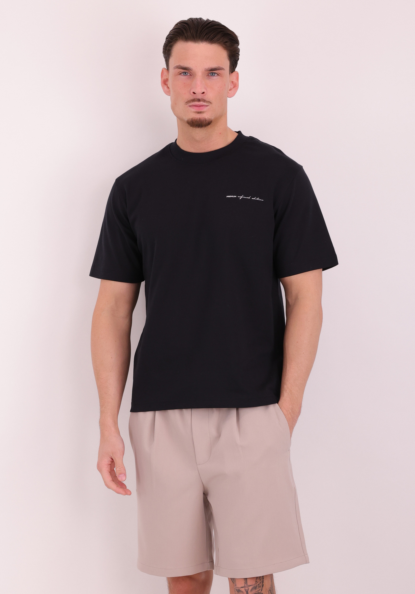 JACK & JONES T-shirt Owen 12292397 Zwart