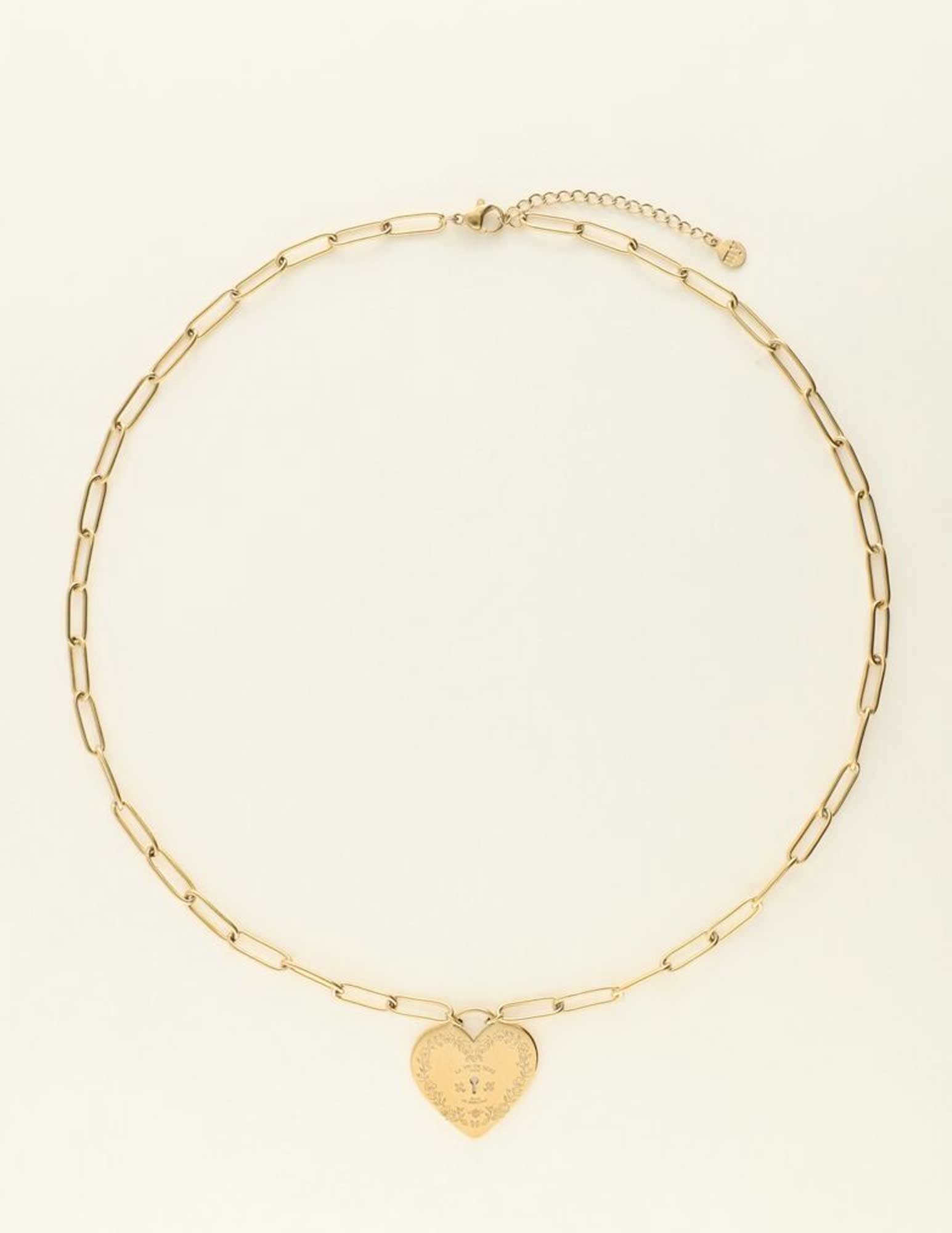 My Jewellery Mystic ketting met hart MJ09429 Goud