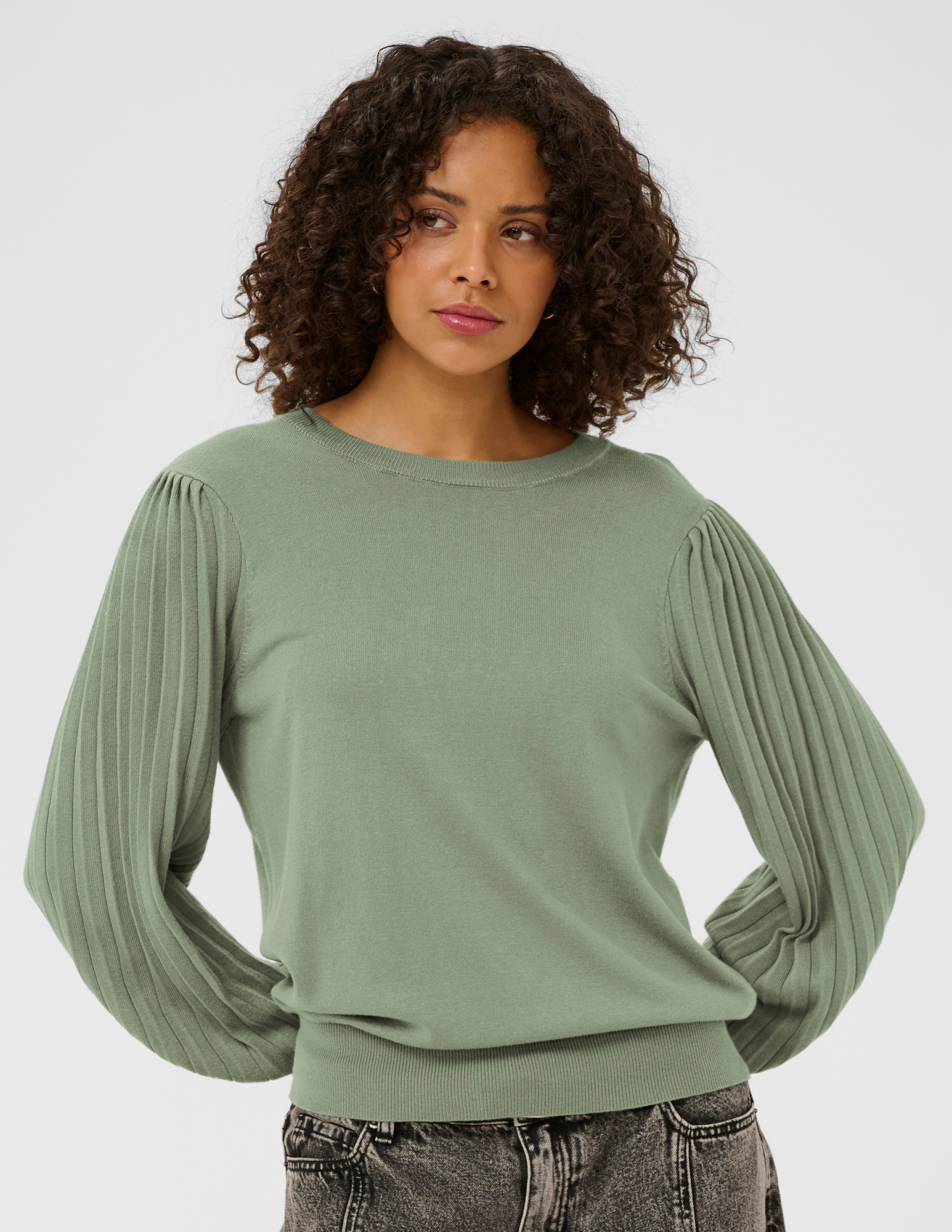 Kaffe Clothing Trui Lone 10507905 Midden groen