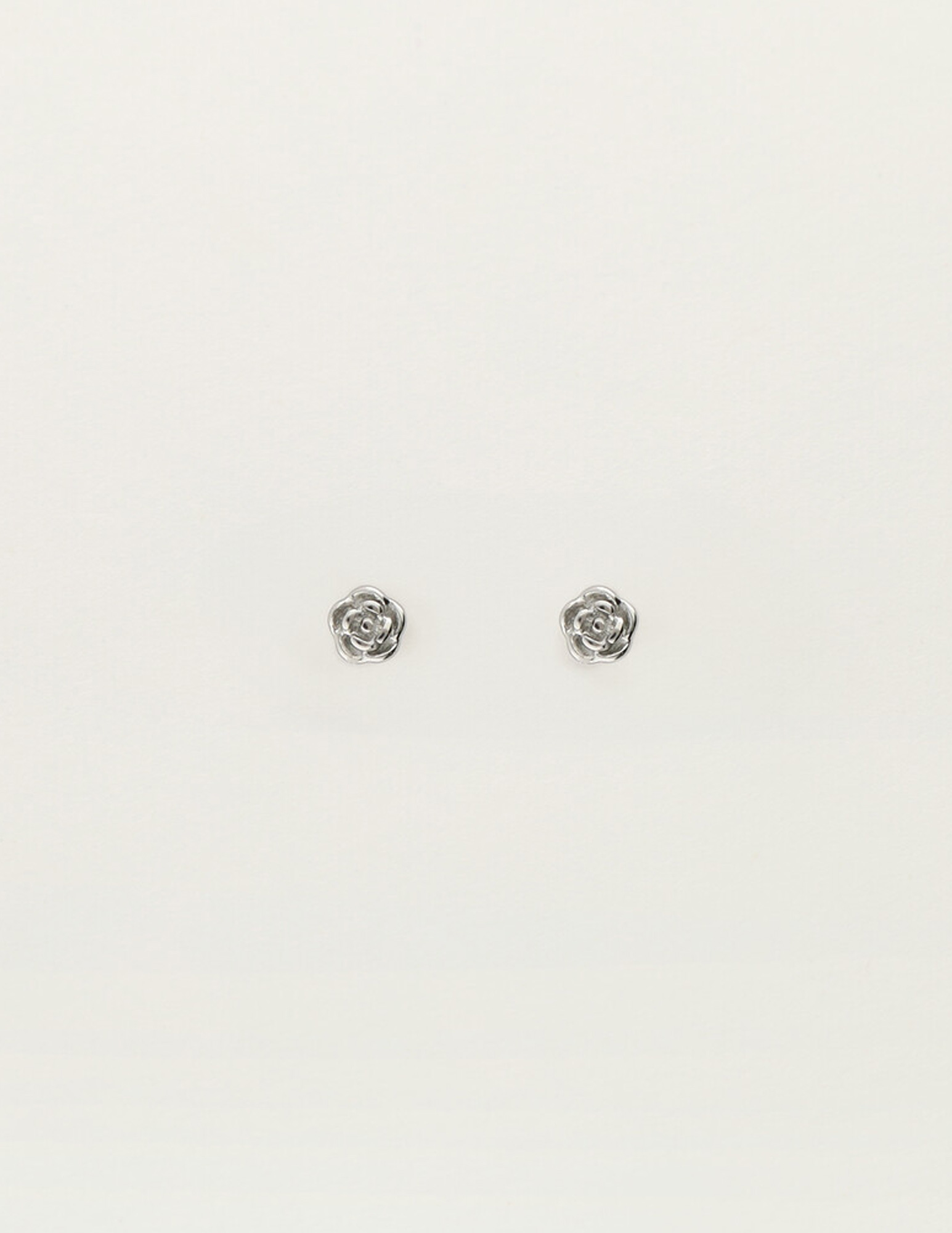 My Jewellery Studs met platte roos MJ12092 Zilver