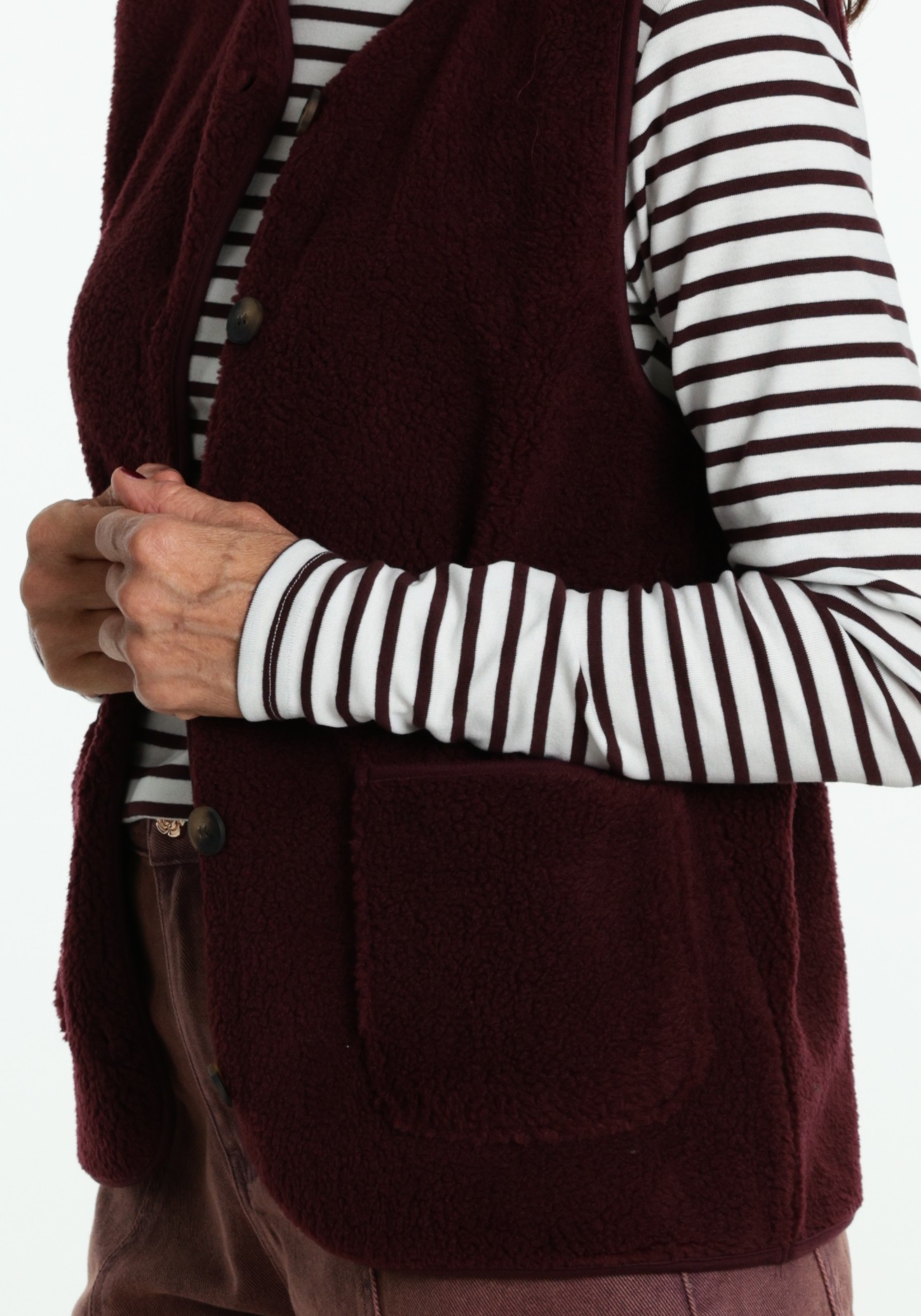 FREE|QUENT Gilet 207624 Bordeaux