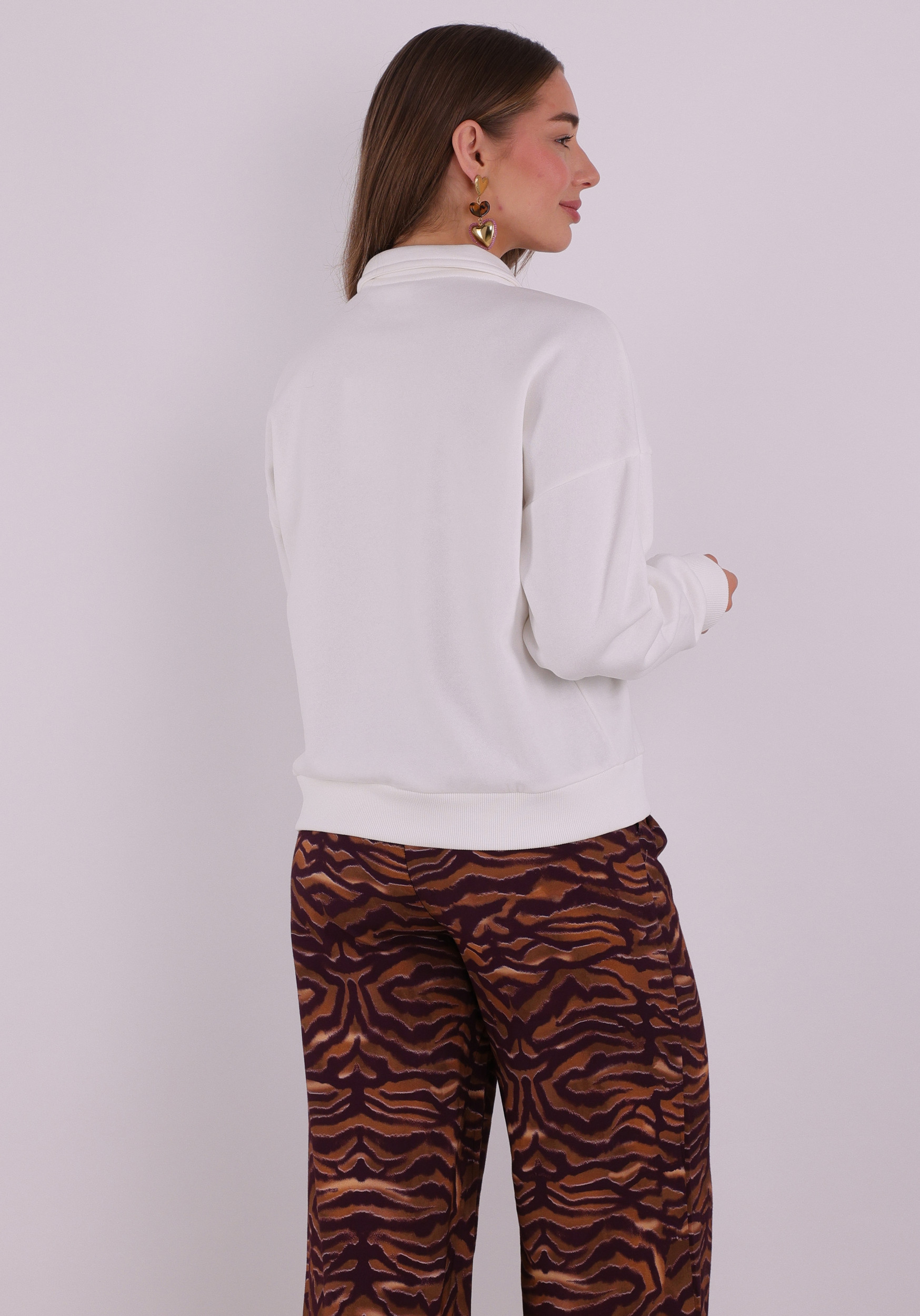 Only Polo sweater Agnes 15378310 Wit