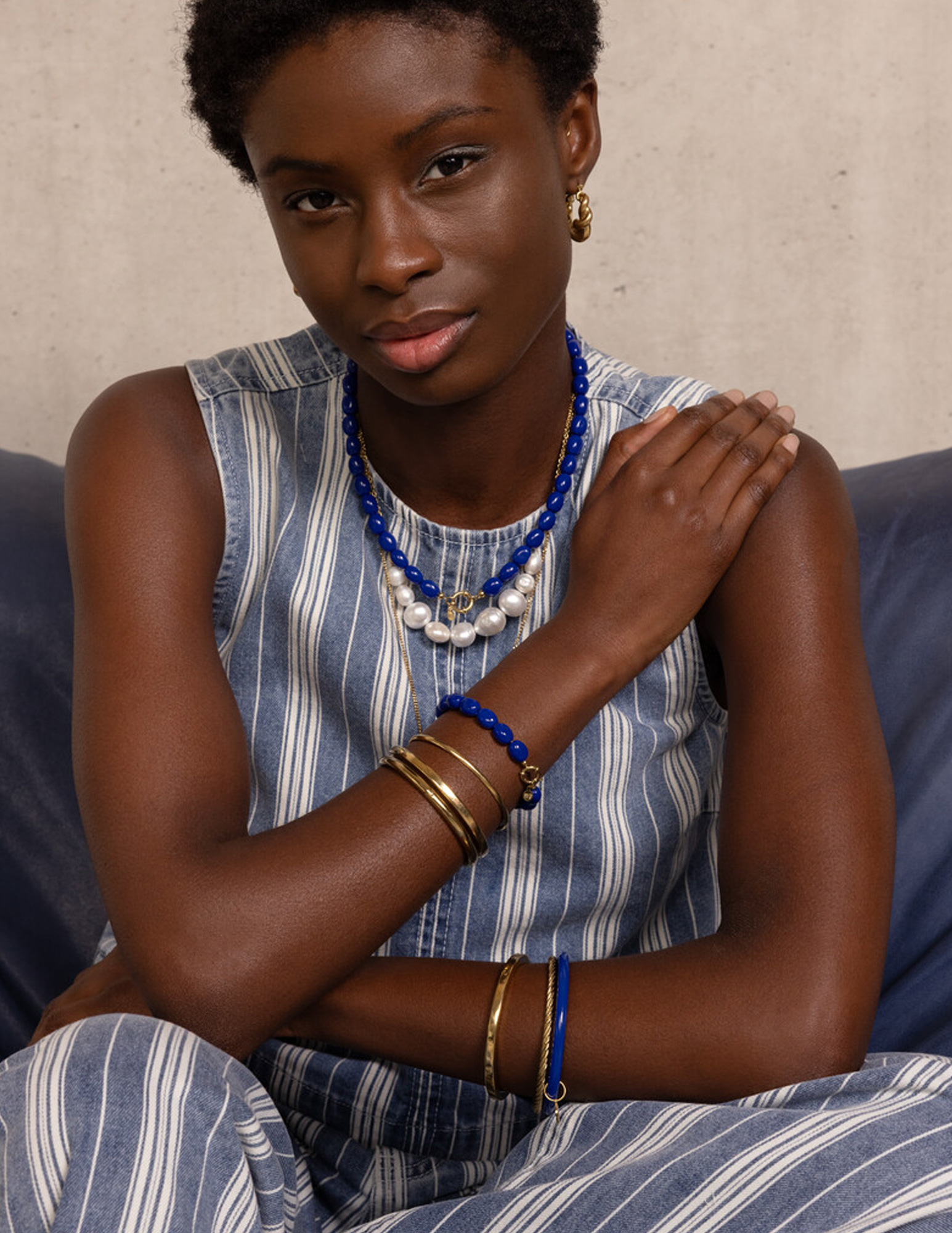 My Jewellery Kralenketting MJ15822 Kobalt