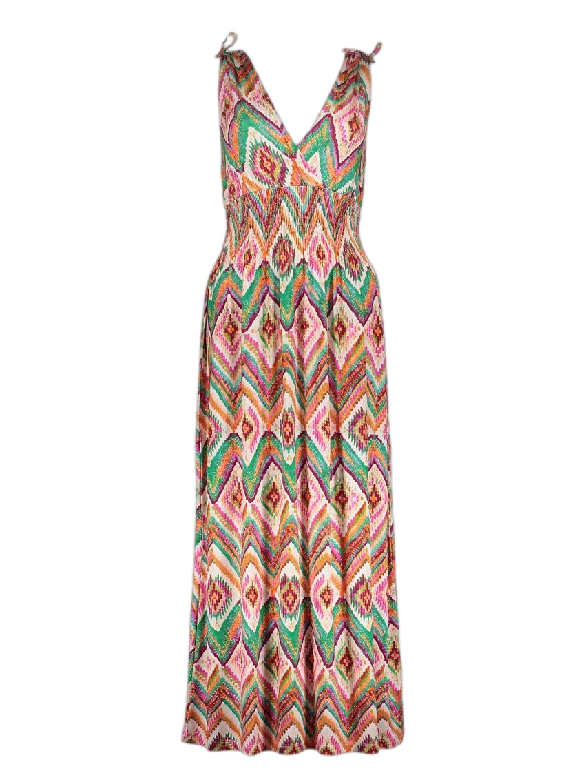 Geisha Jurk all-over print 67425-60 MILA Turquoise