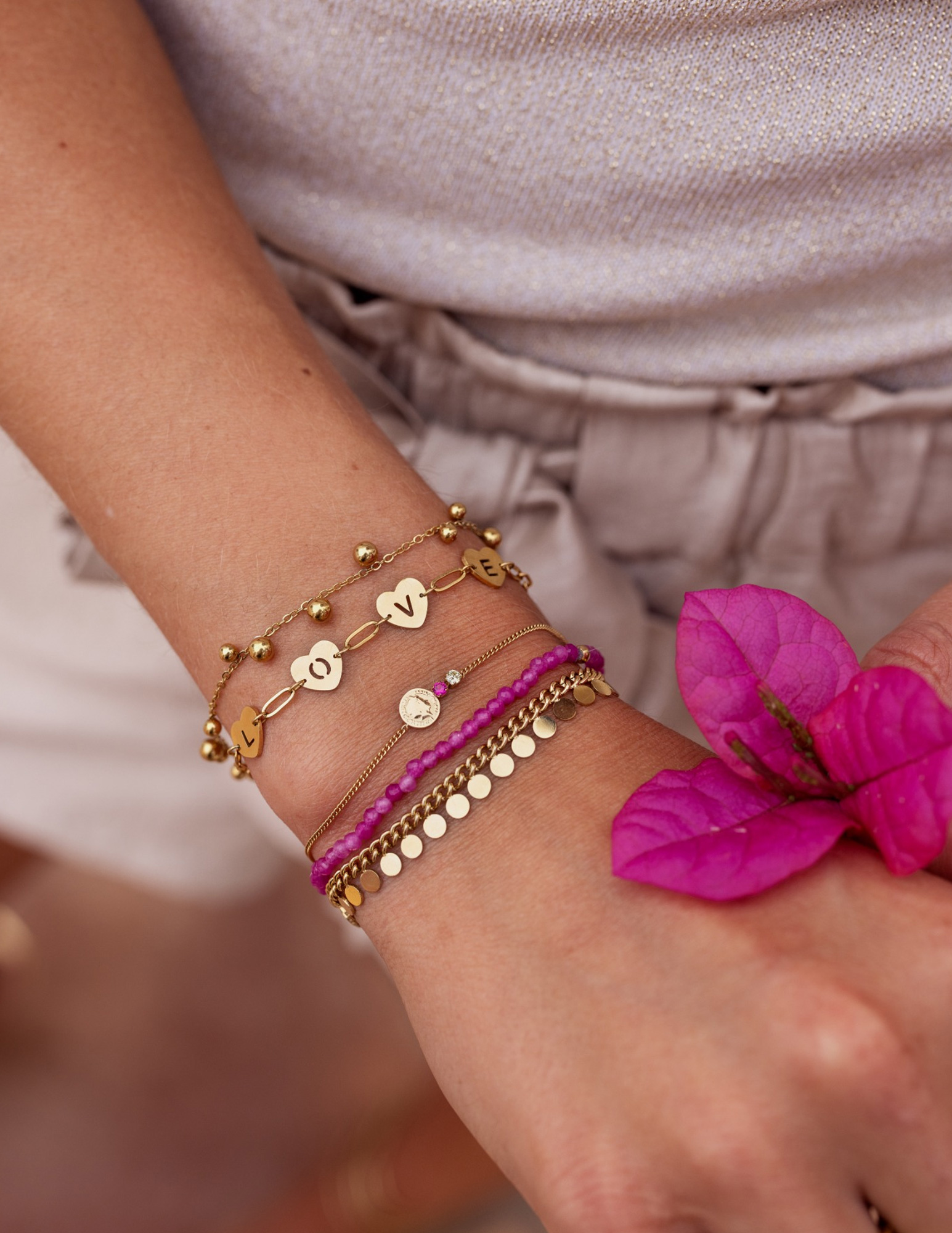 My Jewellery Armband met munt MJ10260 Zilver