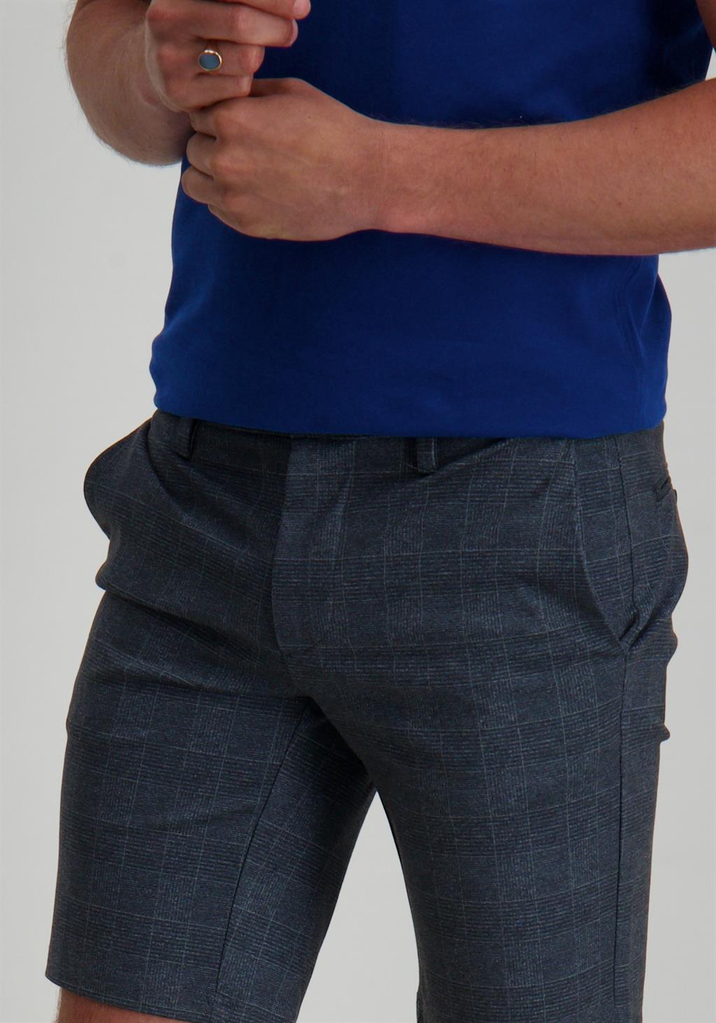 ONLY & SONS Korte broek Mark geruit 22028248 Donker blauw