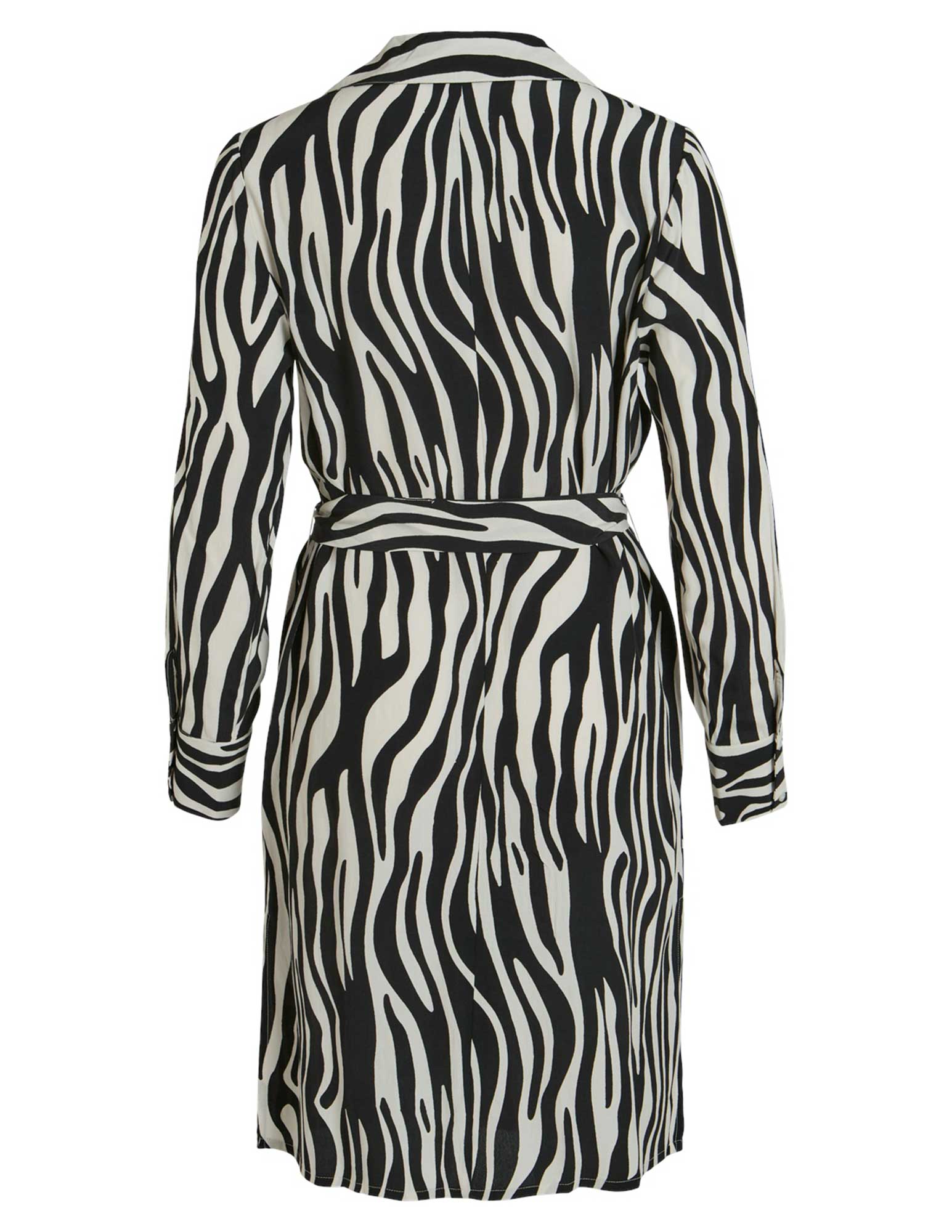 Vila Jurk Fini 14084529 Zwart/Wit