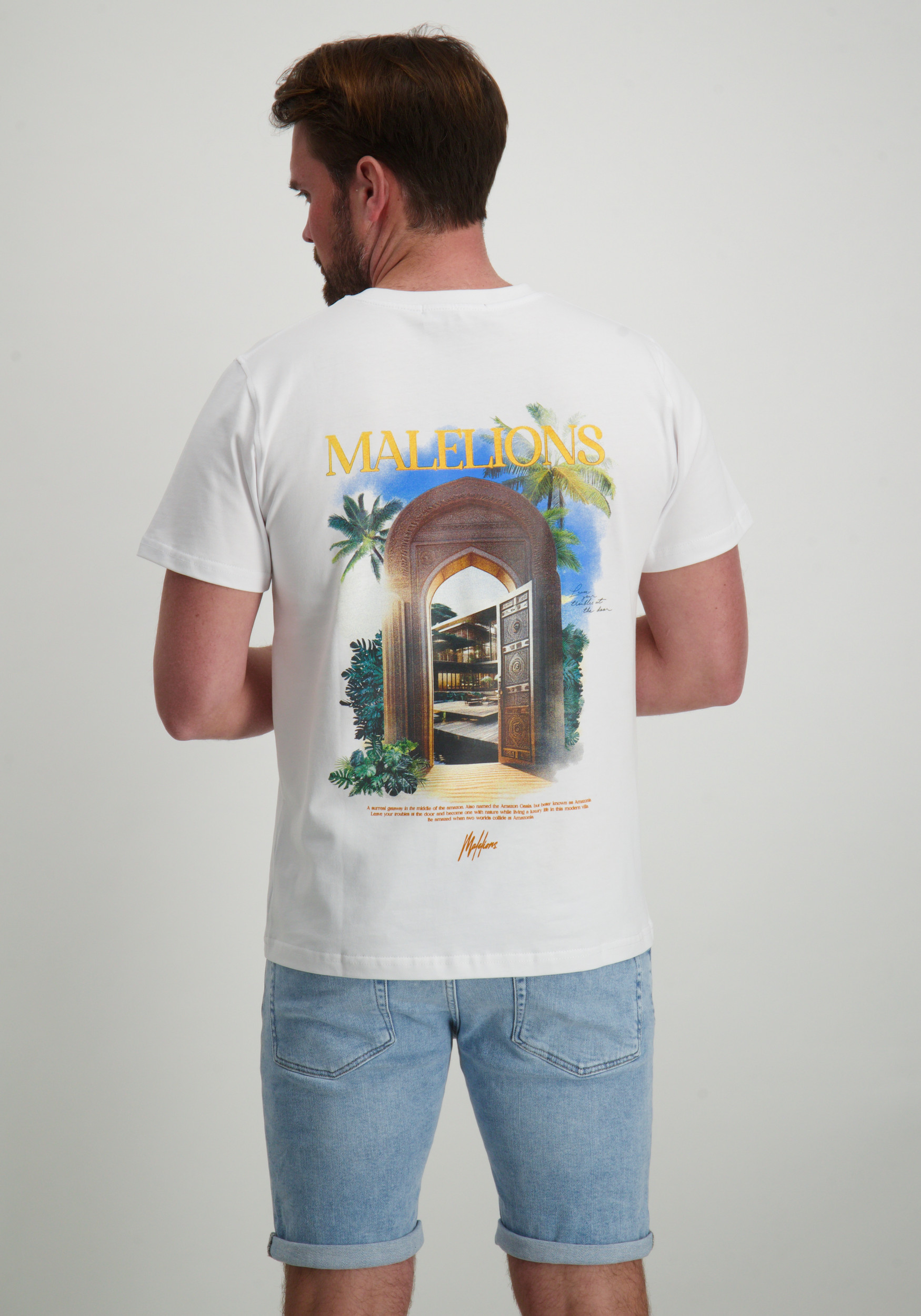 Malelions T-shirt Amazon MM2-SS25-39 Wit