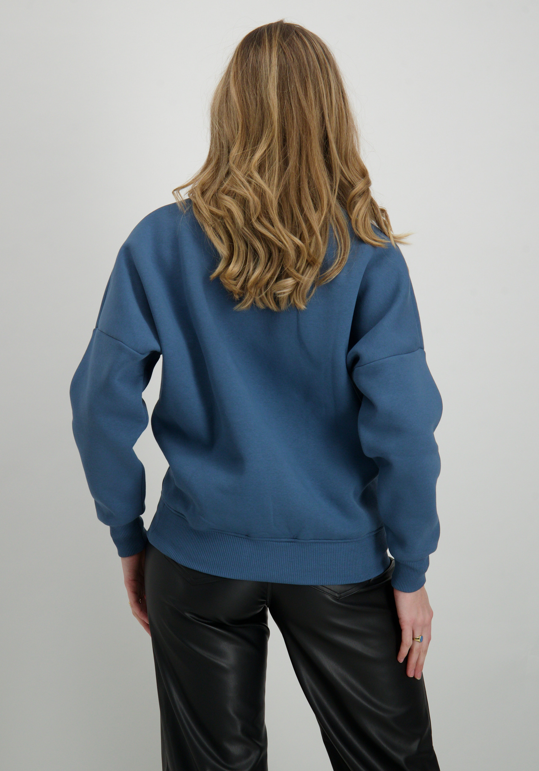 Malelions Sweater Essentials MD1-BF24-05 Raf blauw