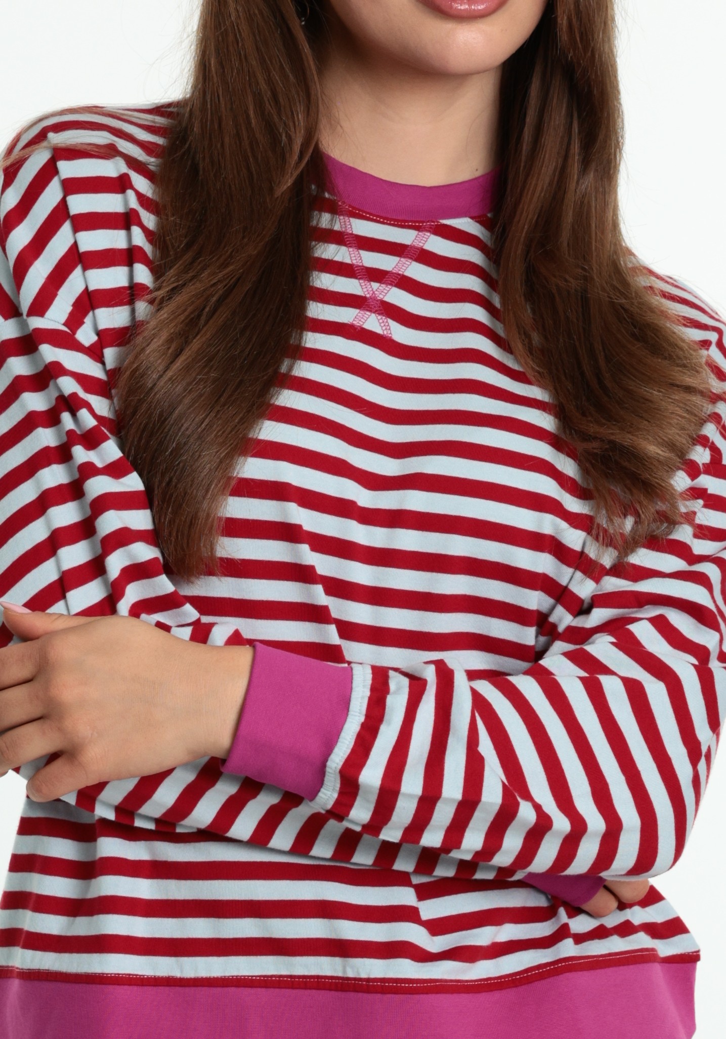 ONLY T-shirt Freja 15380742 Blauw