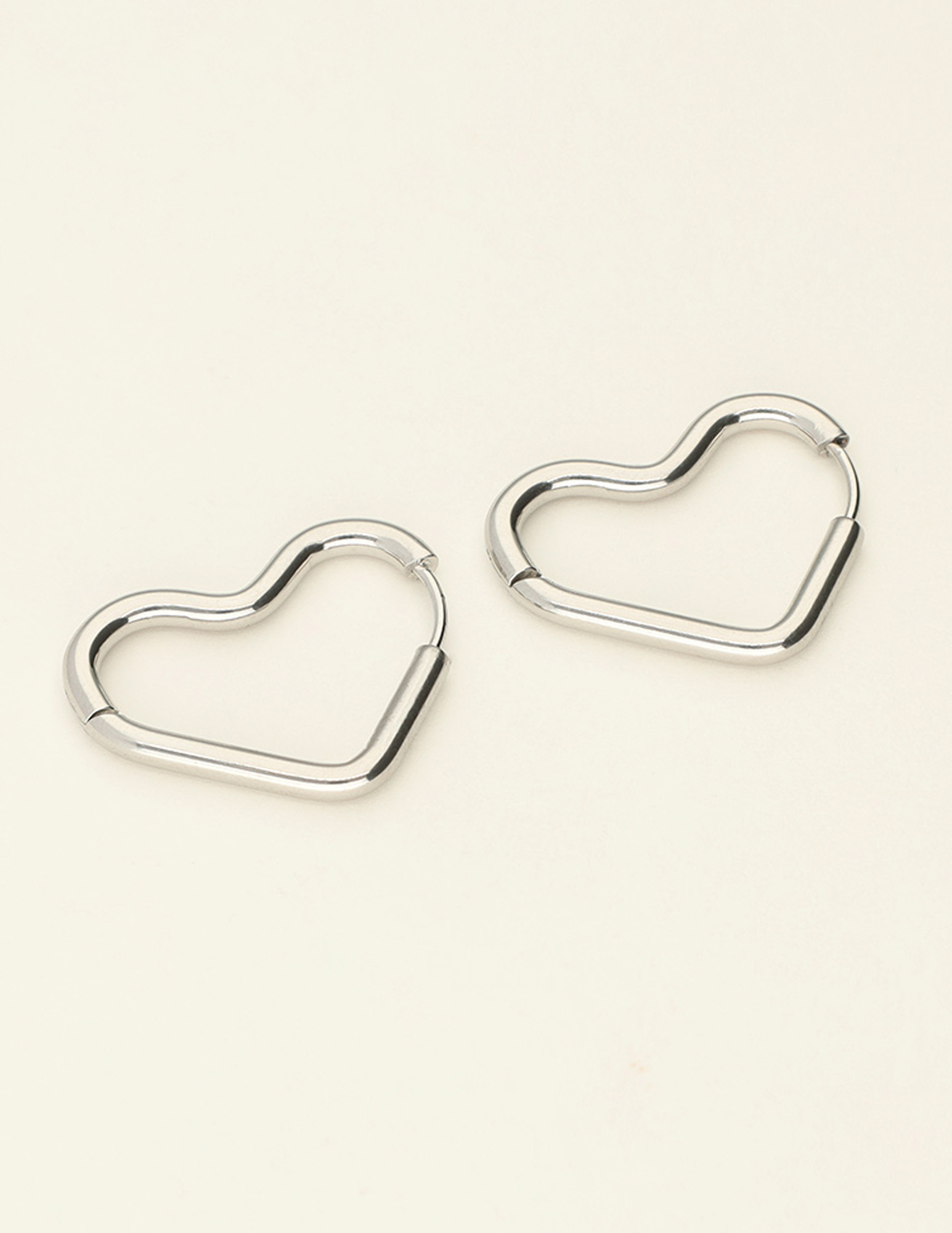 My Jewellery Oorbellen open hart MJ09518 Zilver