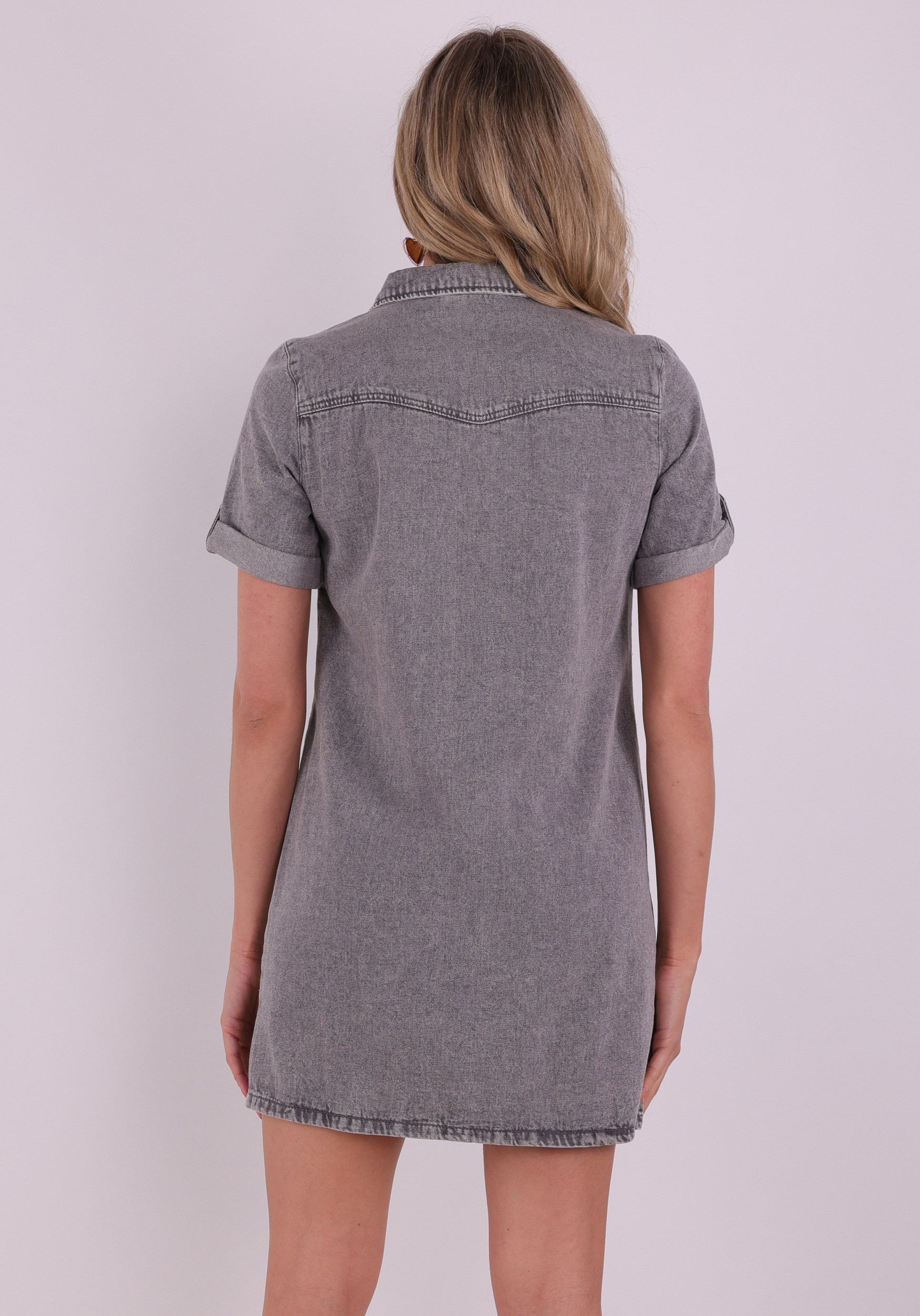 VERO MODA Denim jurk Jennie 10309665 Grijs