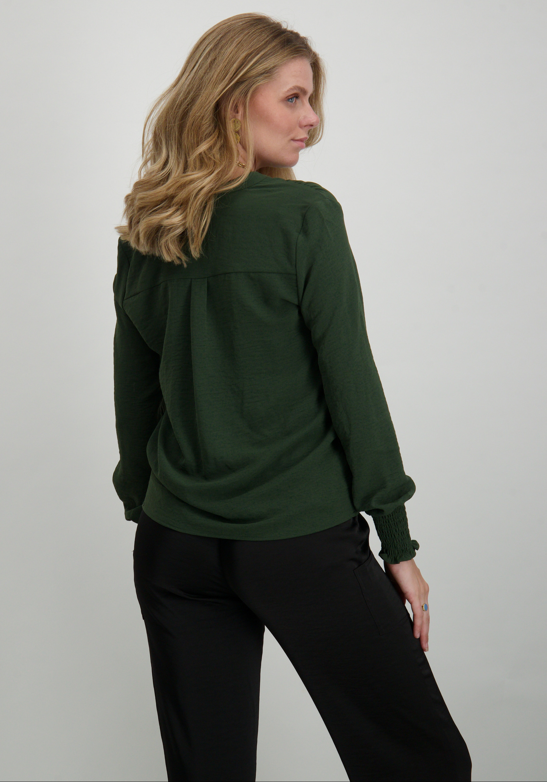Only Blouse Mette 15284309 Donker groen
