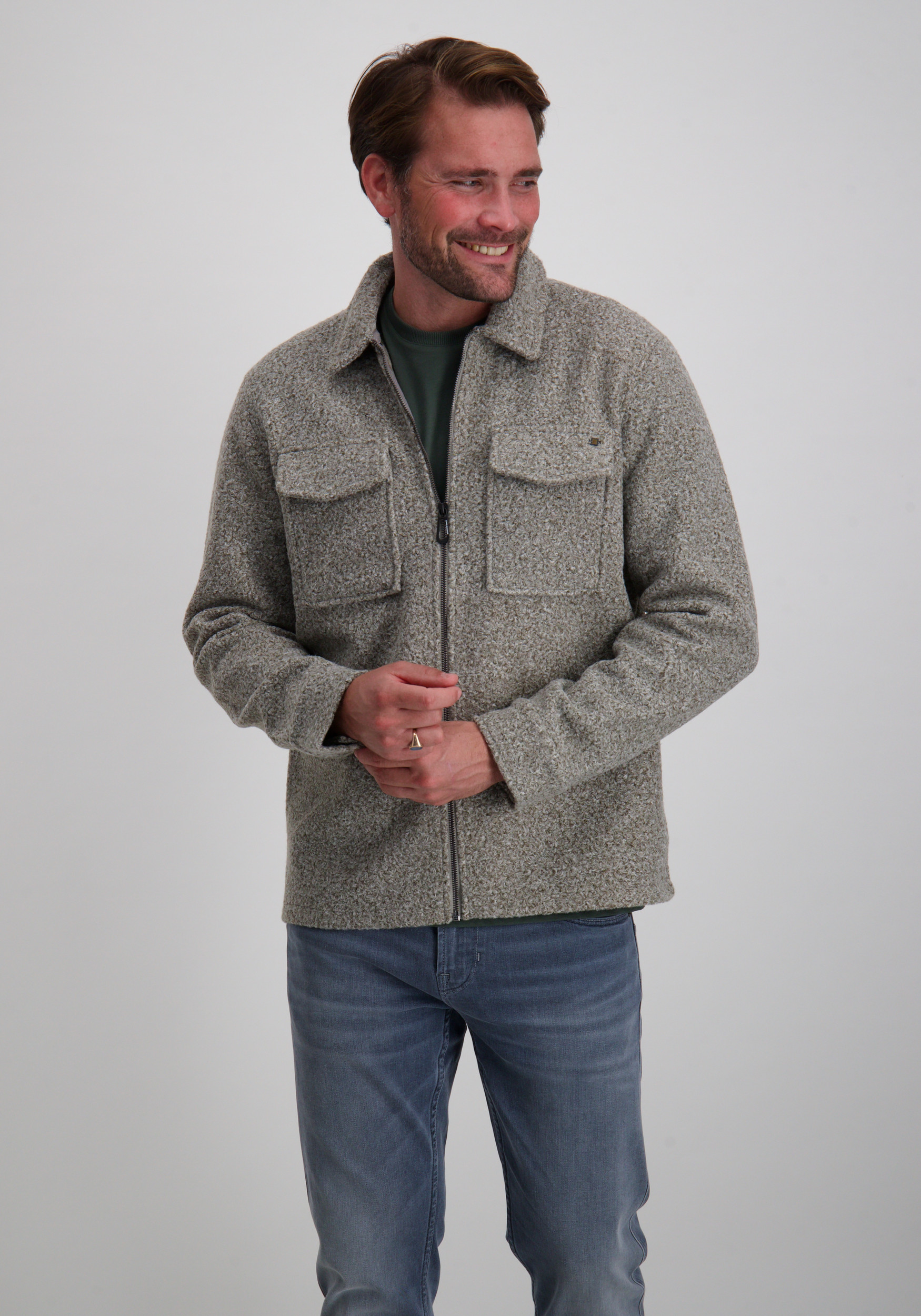 No Excess Overshirt 29510818SN Grijs