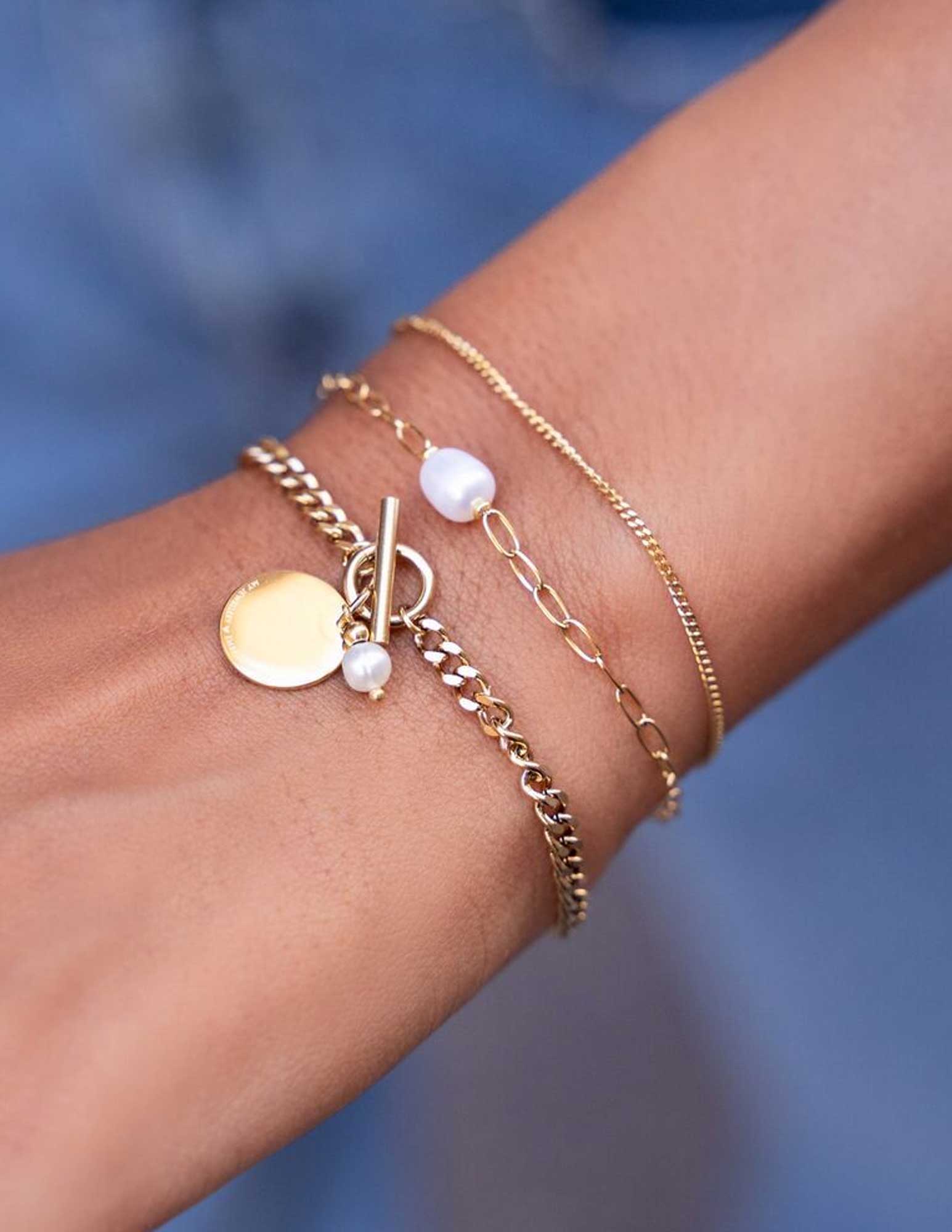 My Jewellery Armband met munt MJ09238 Zilver