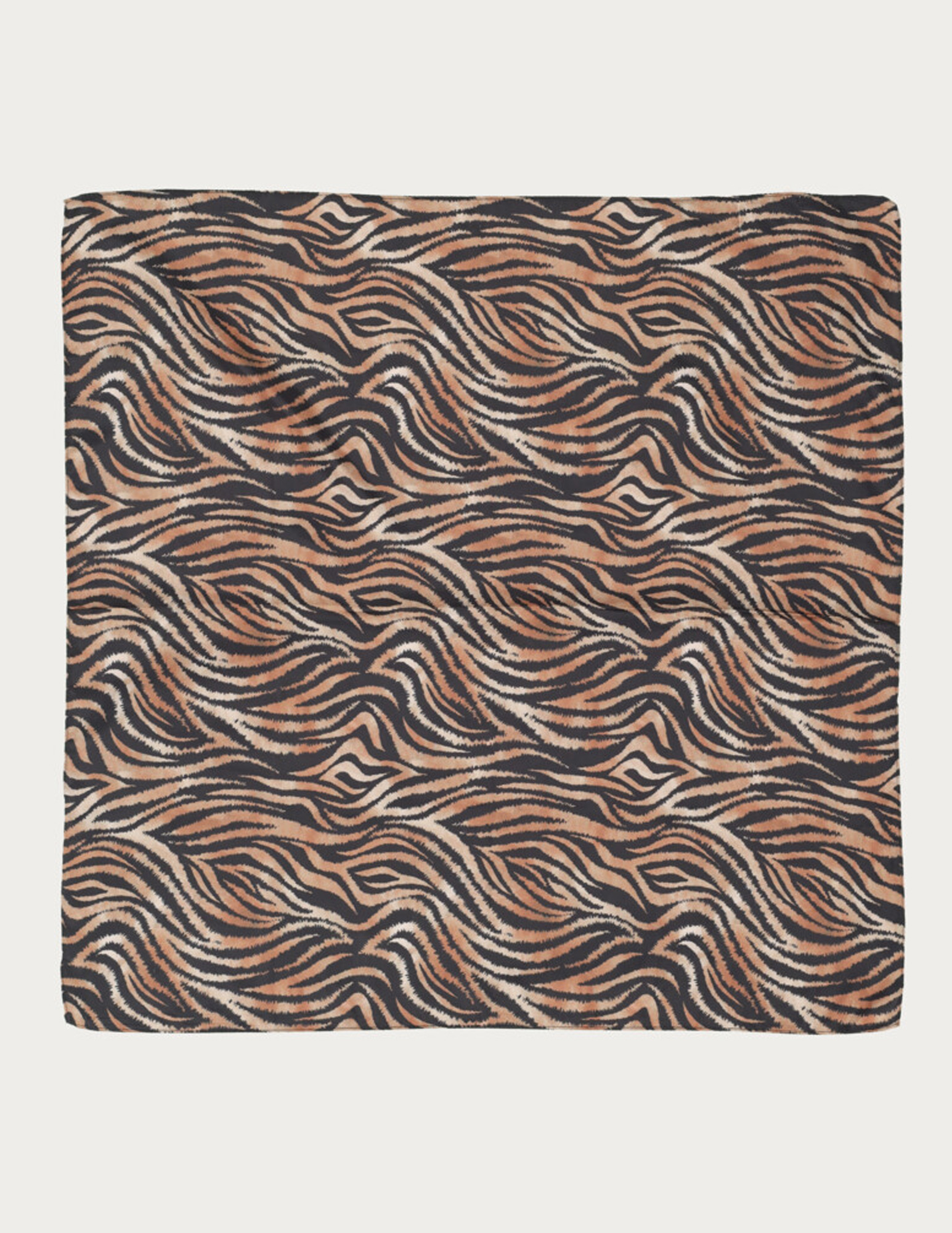 My Jewellery Sjaal Satijn look met tijgerprint MJ14765 Bruin