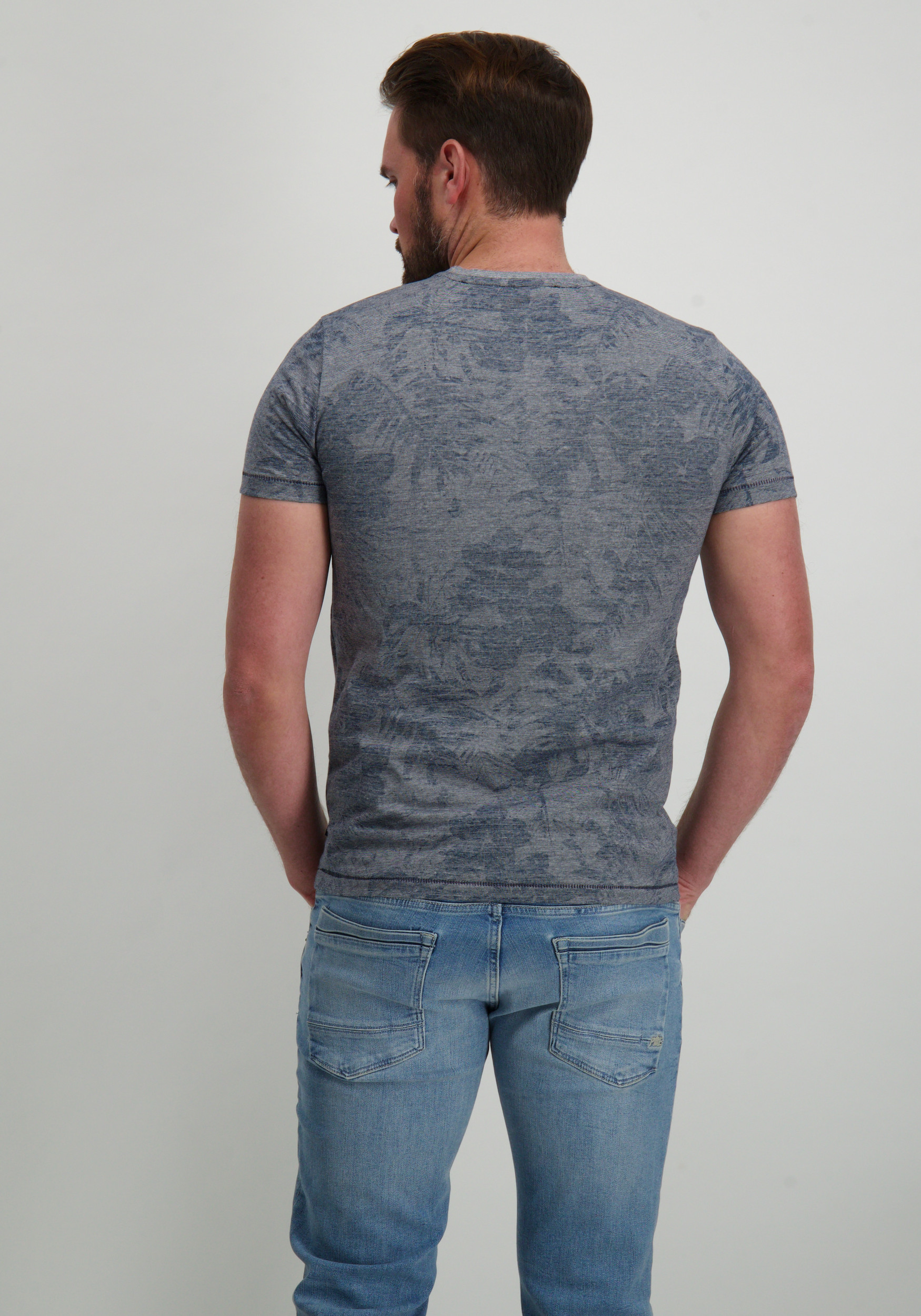 Petrol T-shirt M-1050-TSR650 Donker blauw