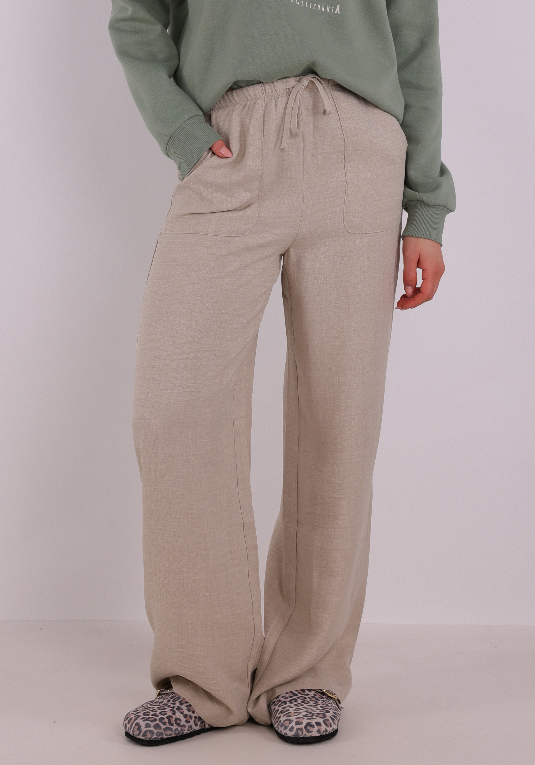 Vero moda Broek Melaney 10316385 Zand