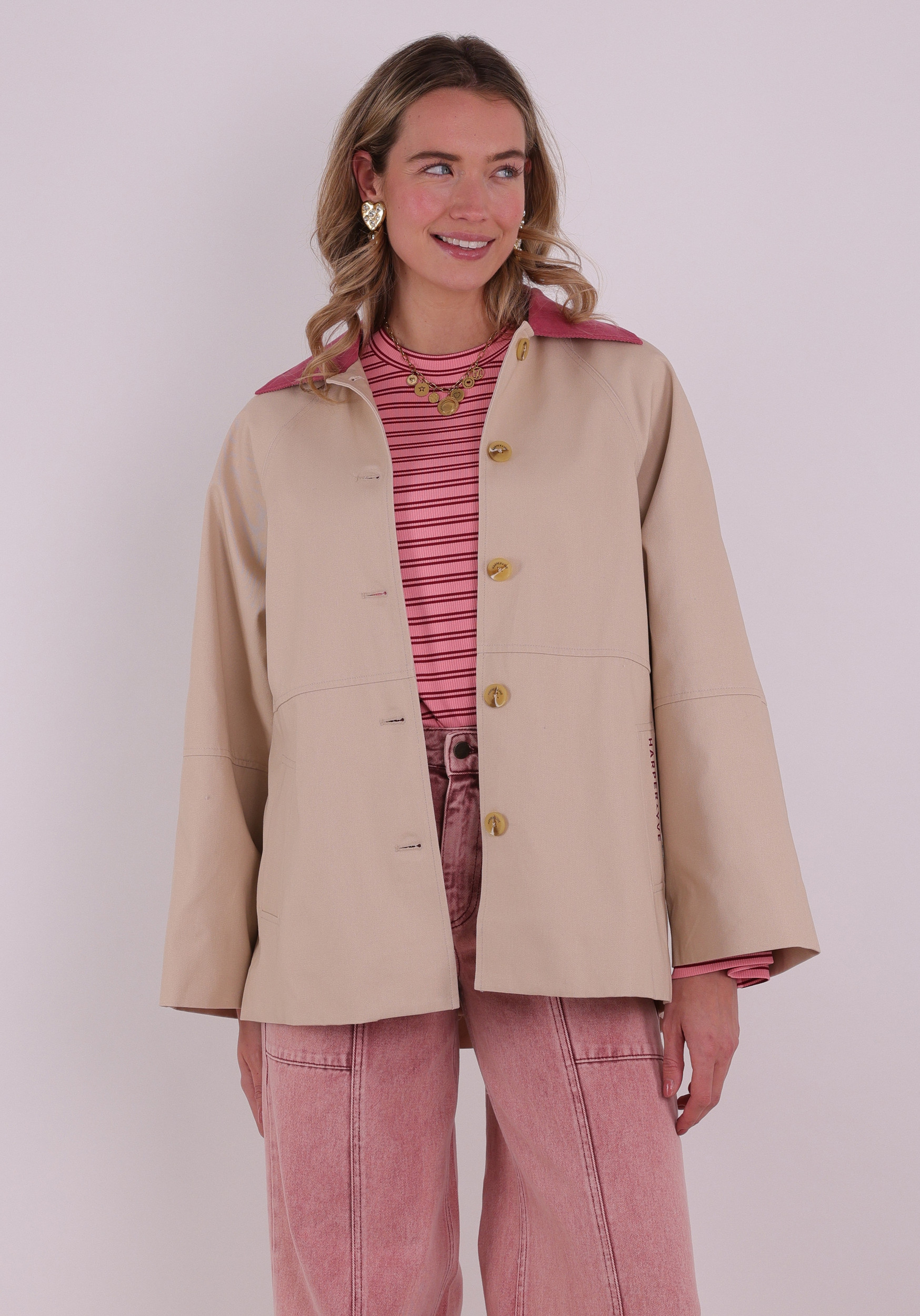 Harper & Yve Jacket Mees SS6N202 Zand