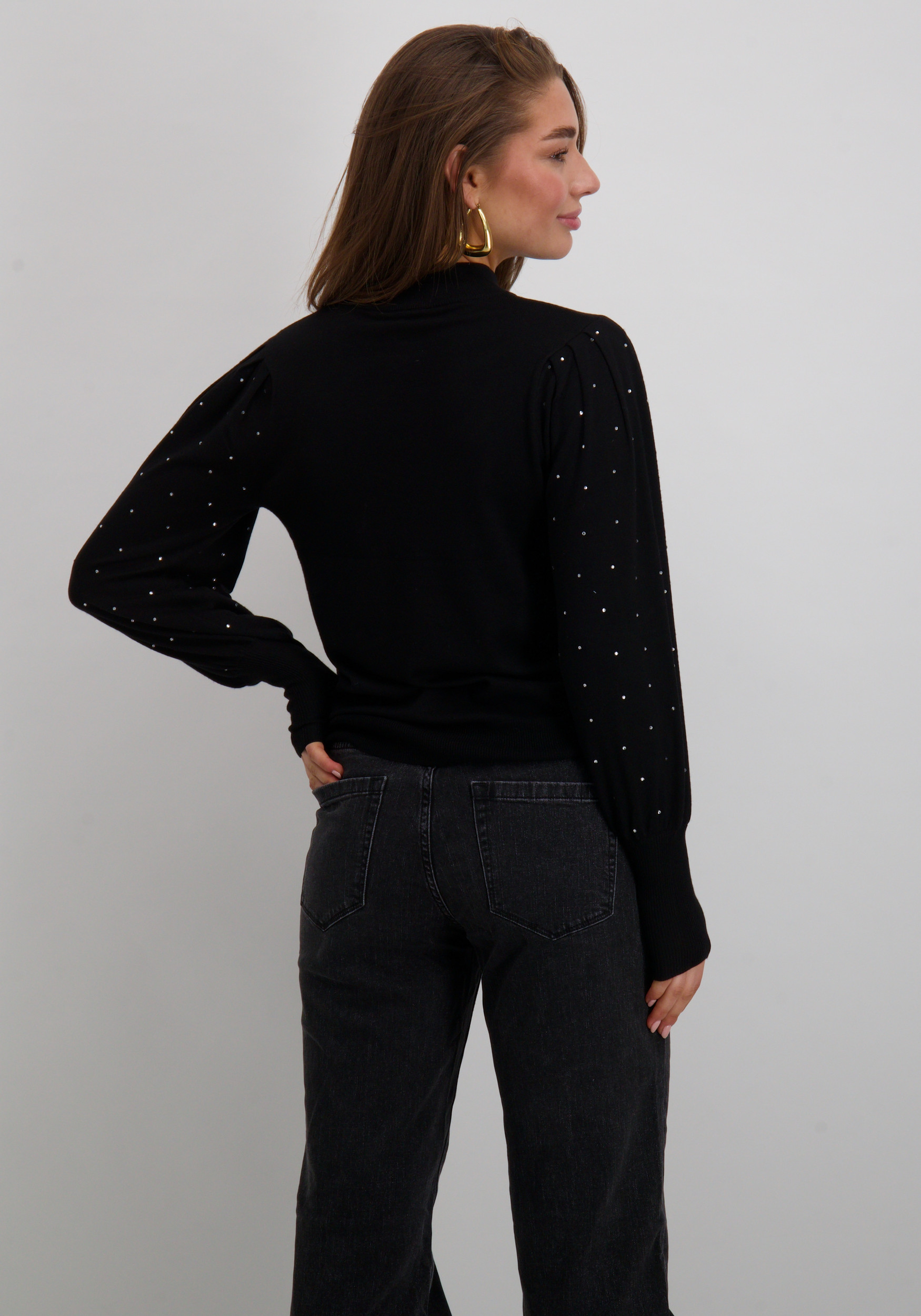 FREE|QUENT Trui Dotka 205096 Zwart