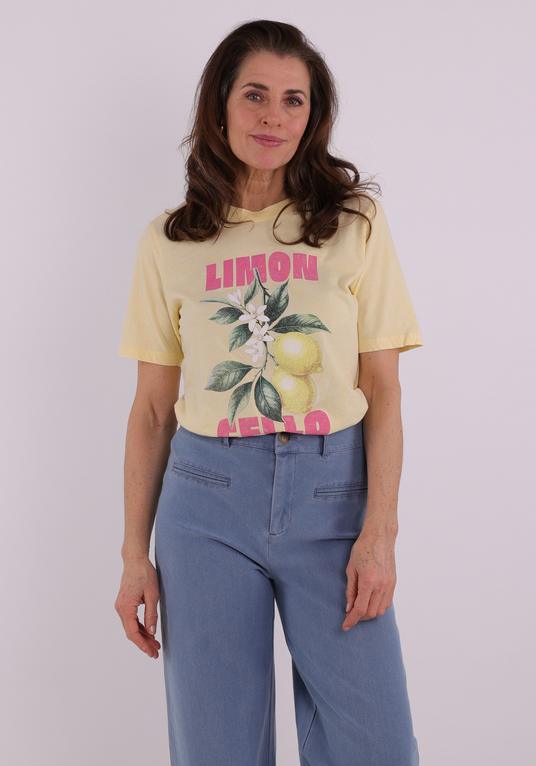 Only T-shirt Lucy 15367829 Licht geel