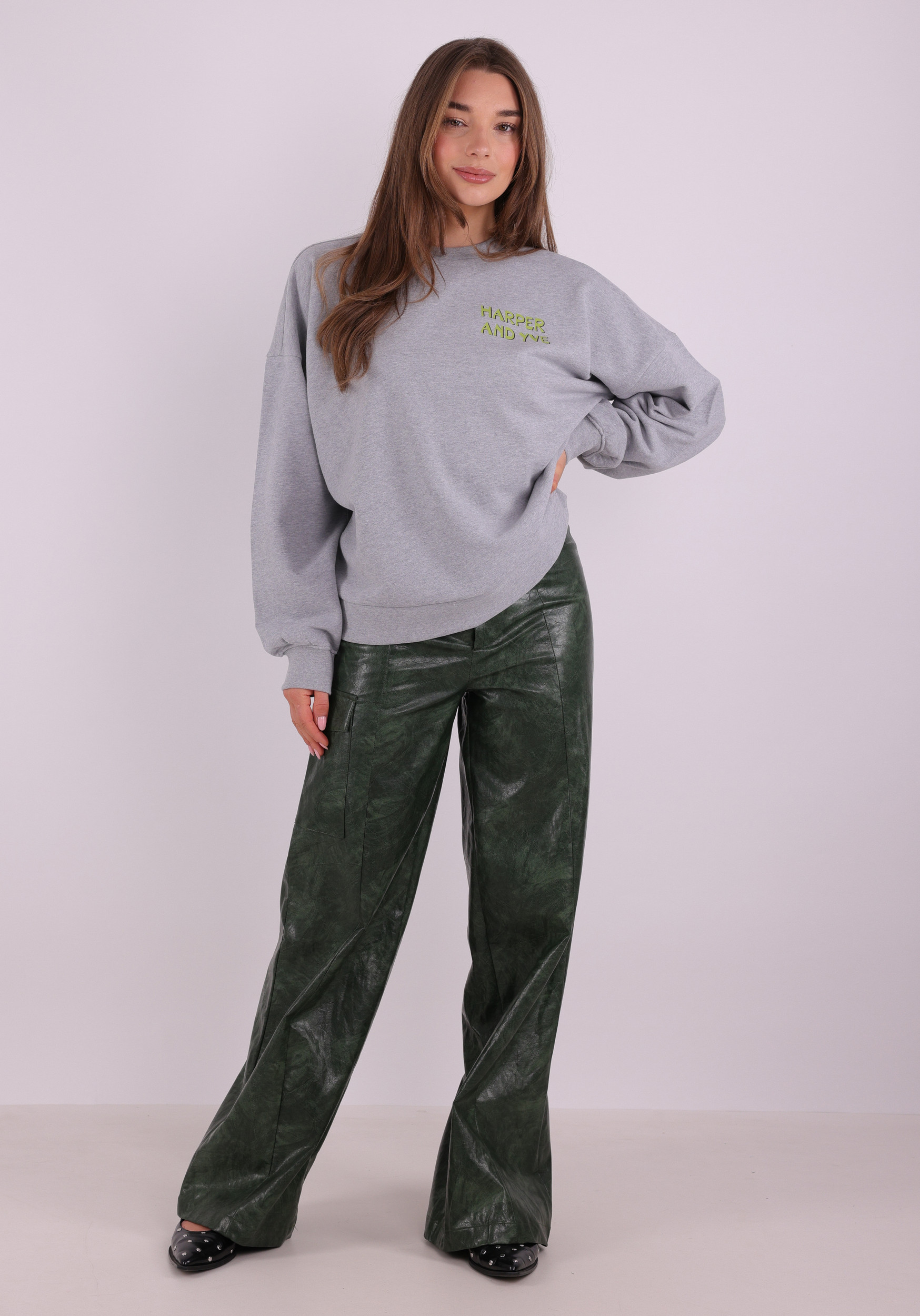 Harper & Yve Sweater Club Avocado SS6Y502 Grijs