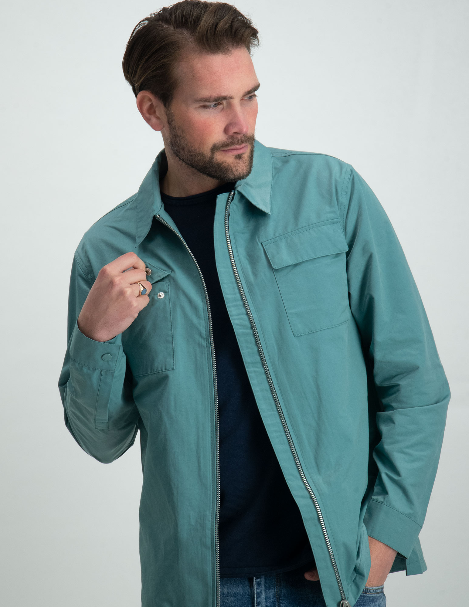 Colourful Rebel Overhemd Luca MB114324 Licht blauw