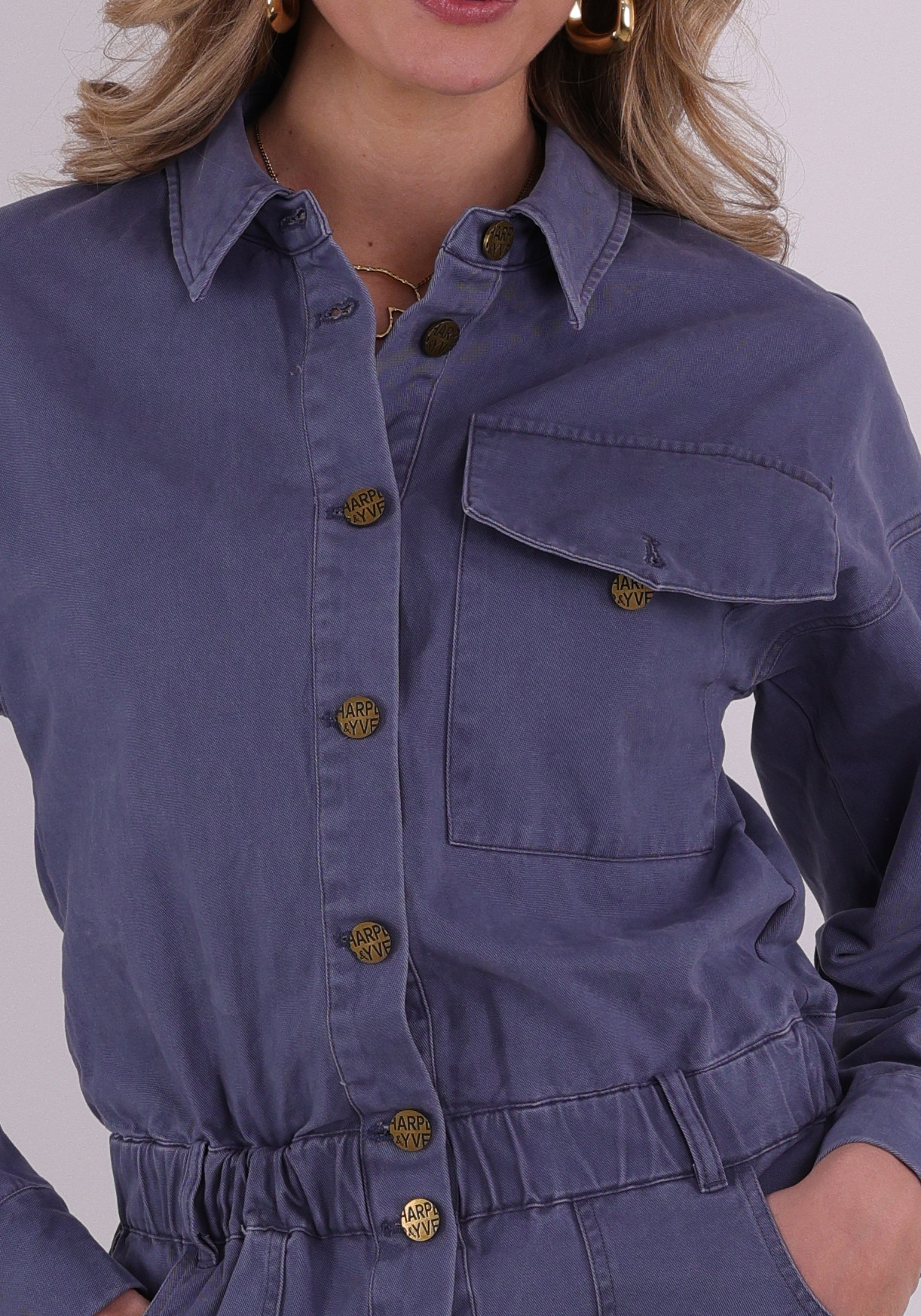 Harper & Yve Jumpsuit Jacky SS6P700 Raf blauw