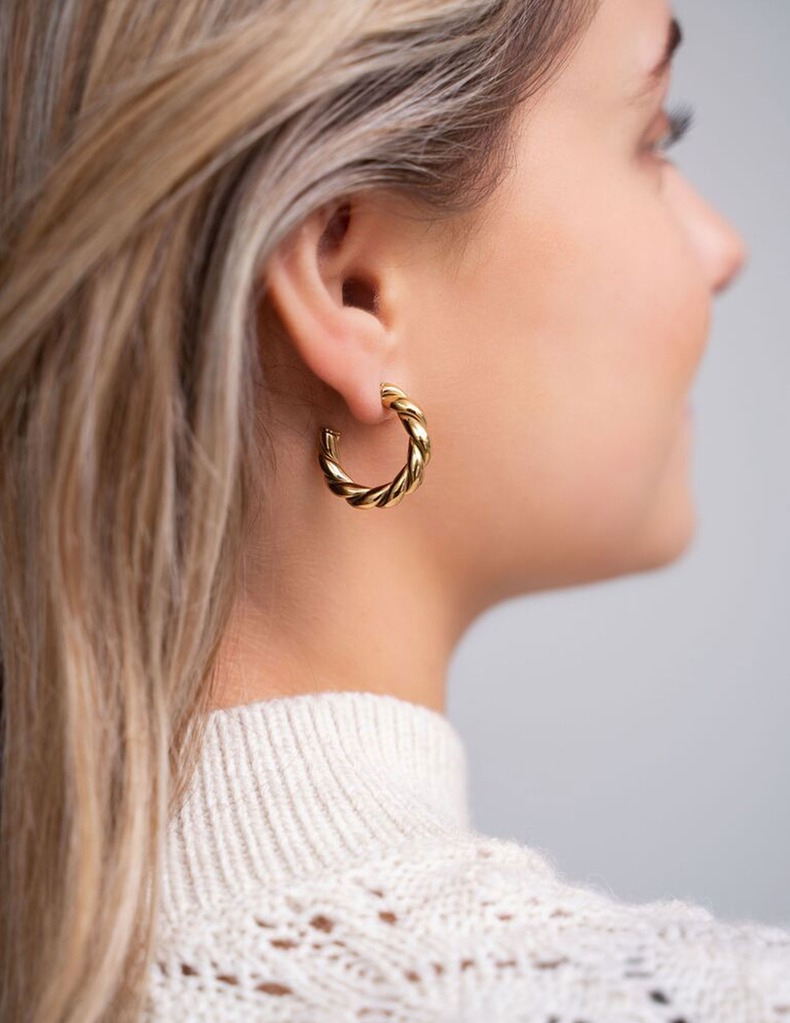 My Jewellery Oorringen gedraaid MJ07991 Zilver