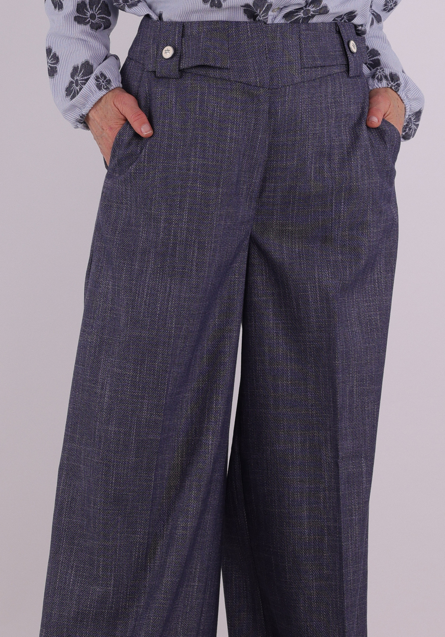 Aaiko BV Broek Nore Nore buttons denim Jeans blauw