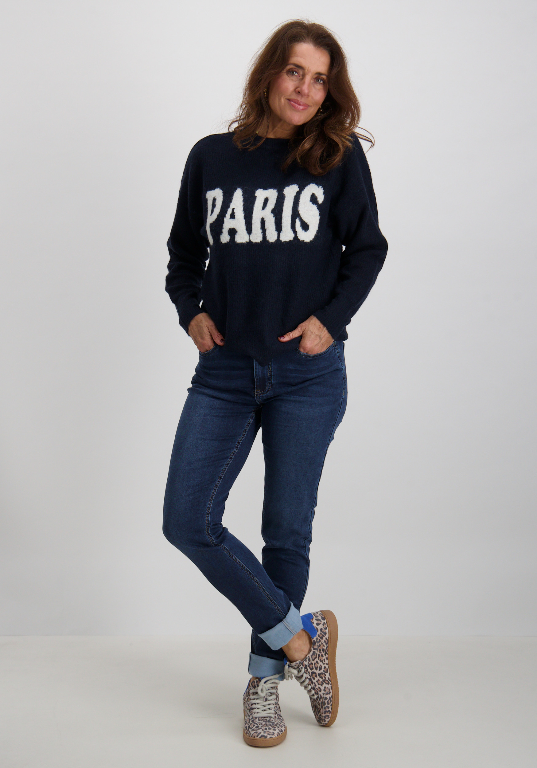 Geisha Jeans straight 51542-10 Blauw design