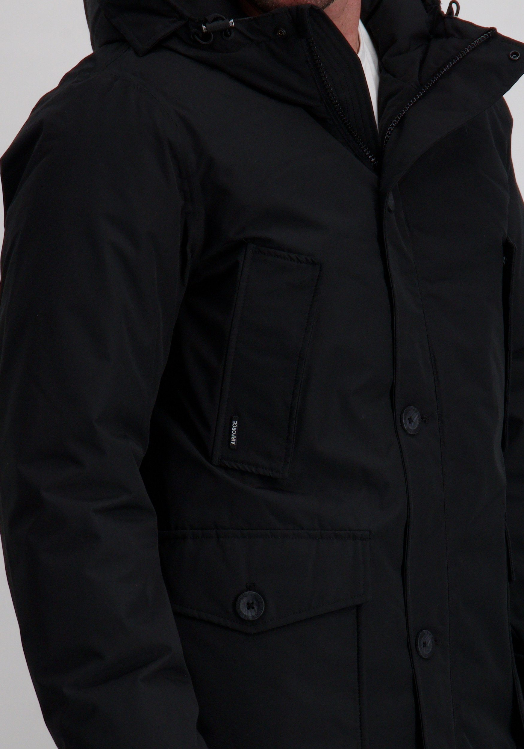 AIRFORCE Parka classic HRM1148 Zwart