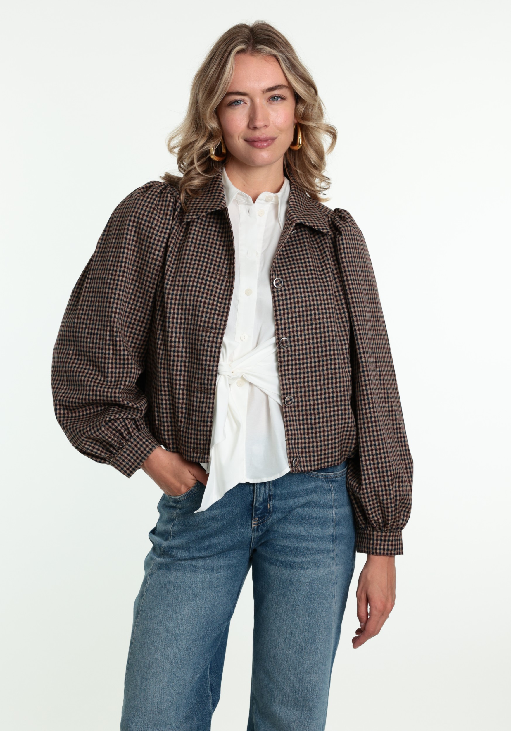 Aaiko BV Jack Sandy Sandy check vis 515 Bordeaux