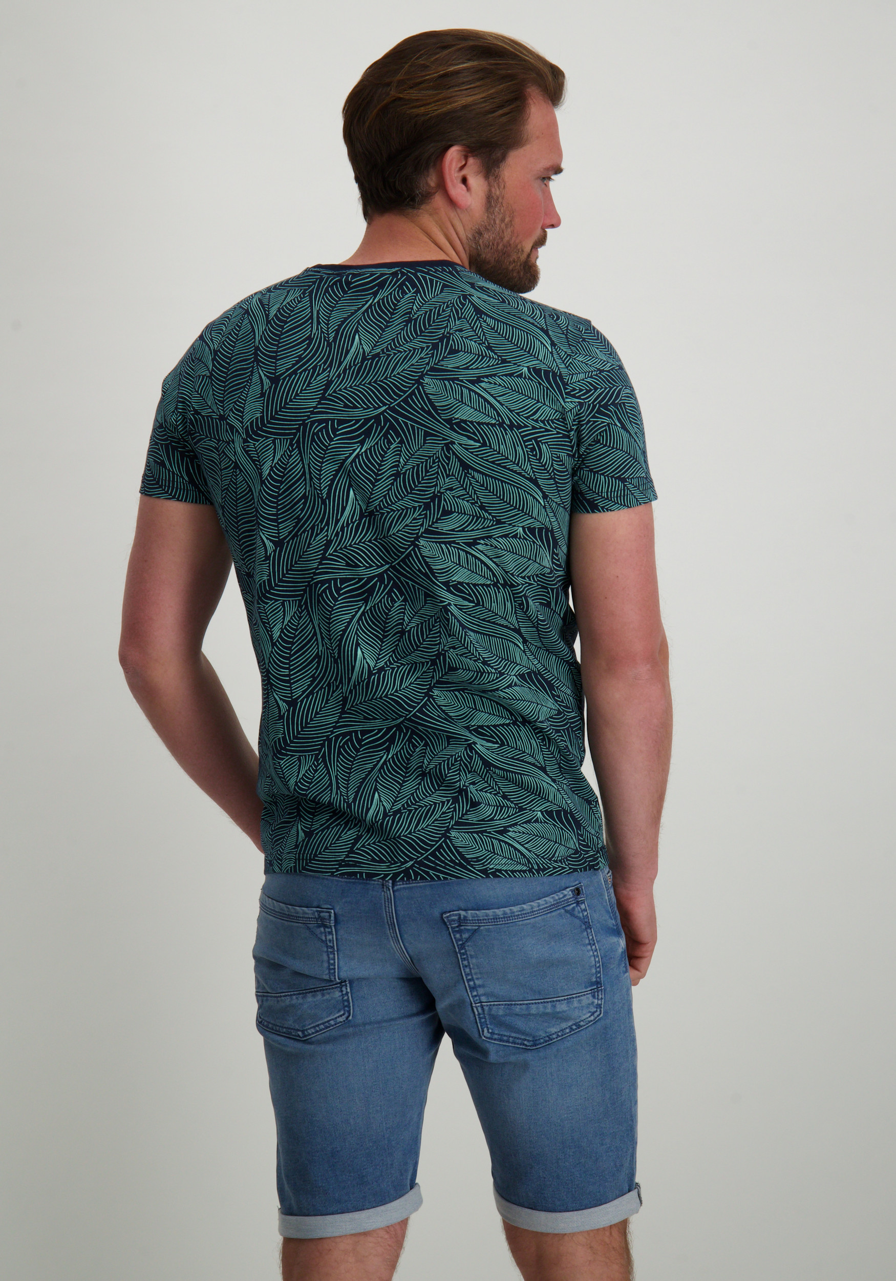 Petrol T-shirt M-1050-TSR116 Donker groen